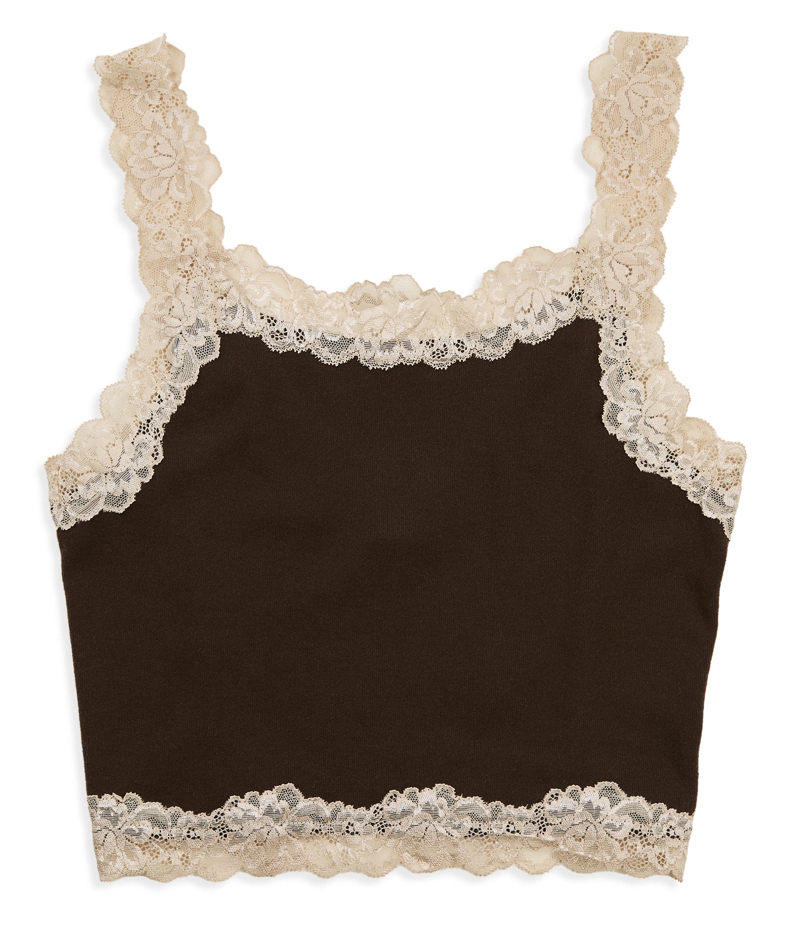 8apart Women Fitch Floral Lace Strap Crop Cami Womens Casual Tops 8apart Chocolate Juniors/Women S