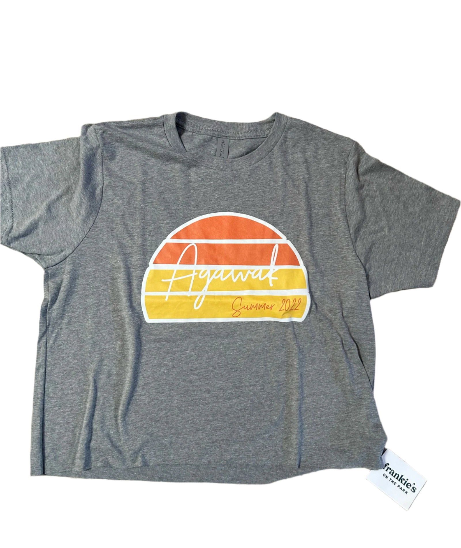 Camp Sample Tee Grey Sunset Agawak Distressed/seasonal girls Frankie's Exclusives Grey Y/XL (14/16)