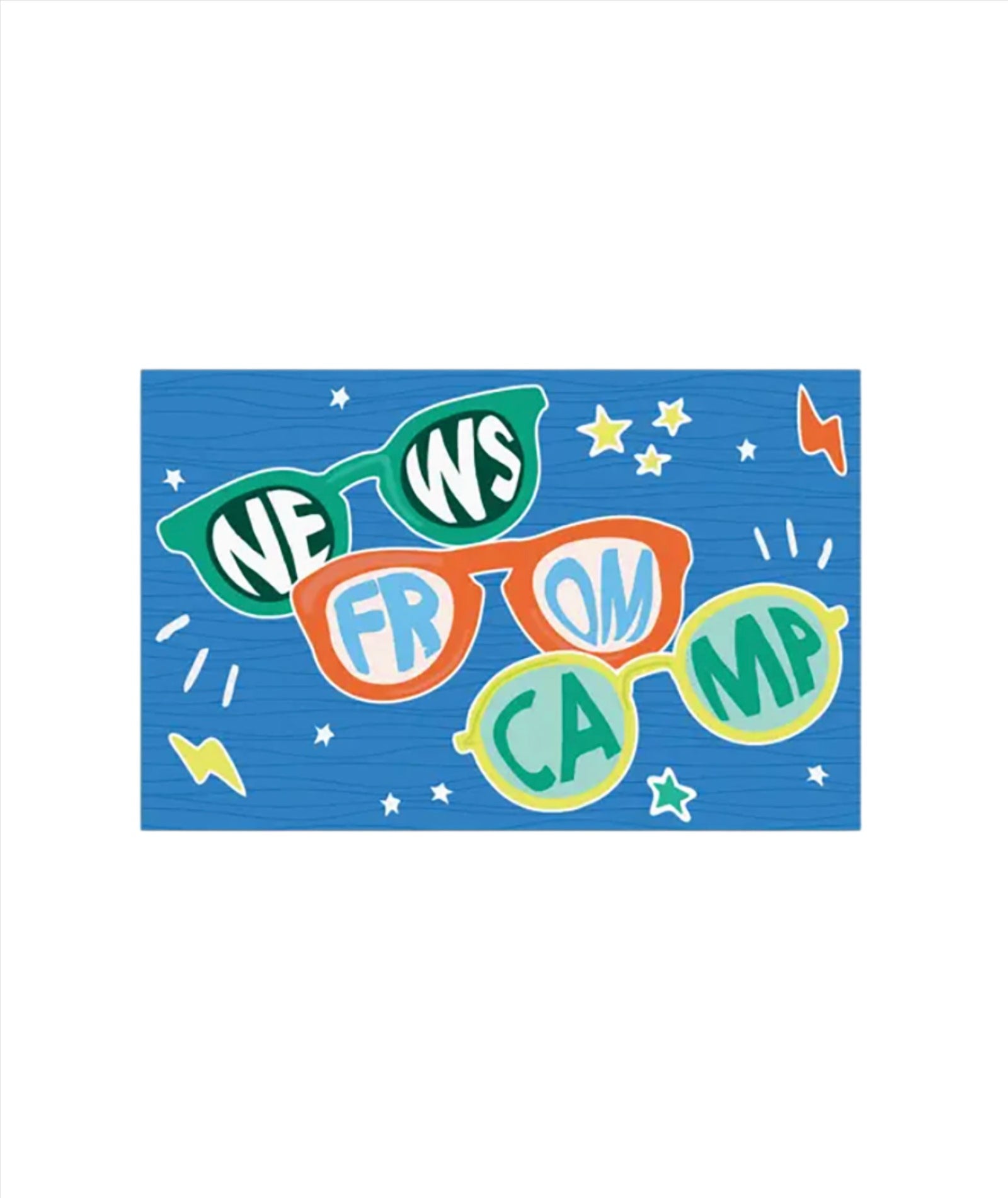News From Camp Sunnies Blue Postcards Camp Frankie's Exclusives Multi