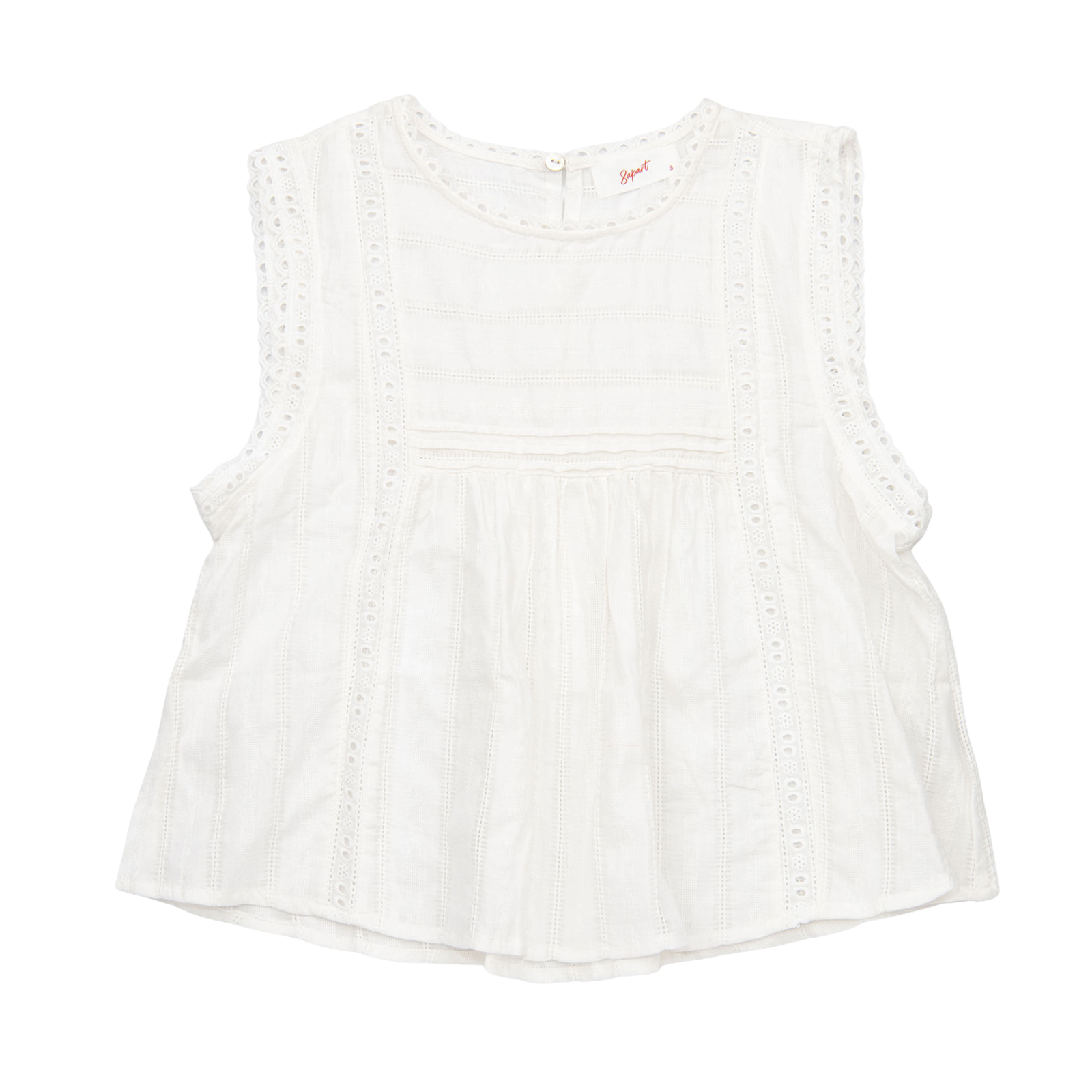 8apart Women Marin Eyelet Top Womens Casual Tops 8apart White Juniors/Women S