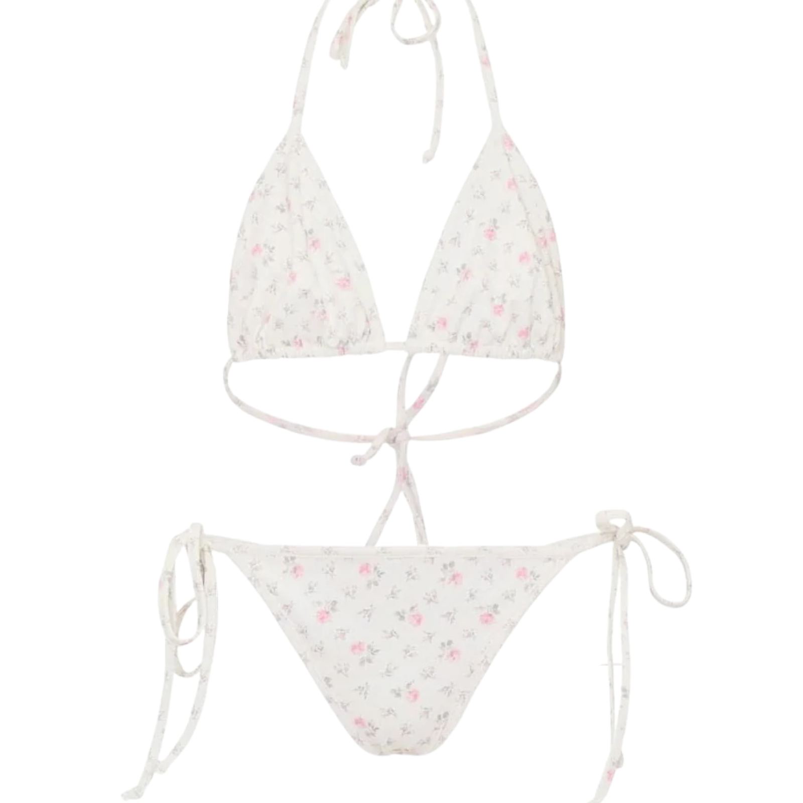 Love Shack Fancy Girls Dannie Bikini Sunwashed Ivory Accessories Love Shack Fancy Floral Y/S (7/8)