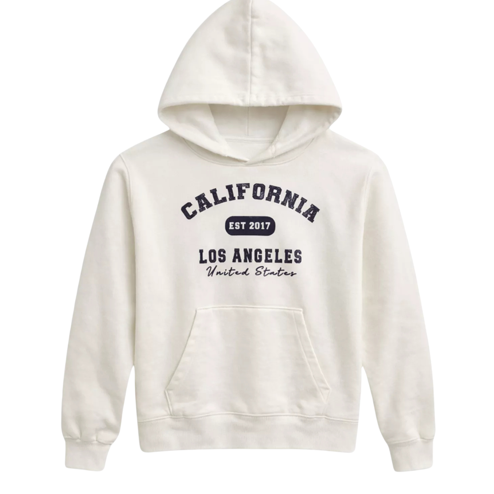 Katie J NYC Girls California Hoodie Girls Casual Tops Katie J NYC White Y/S (7/8)