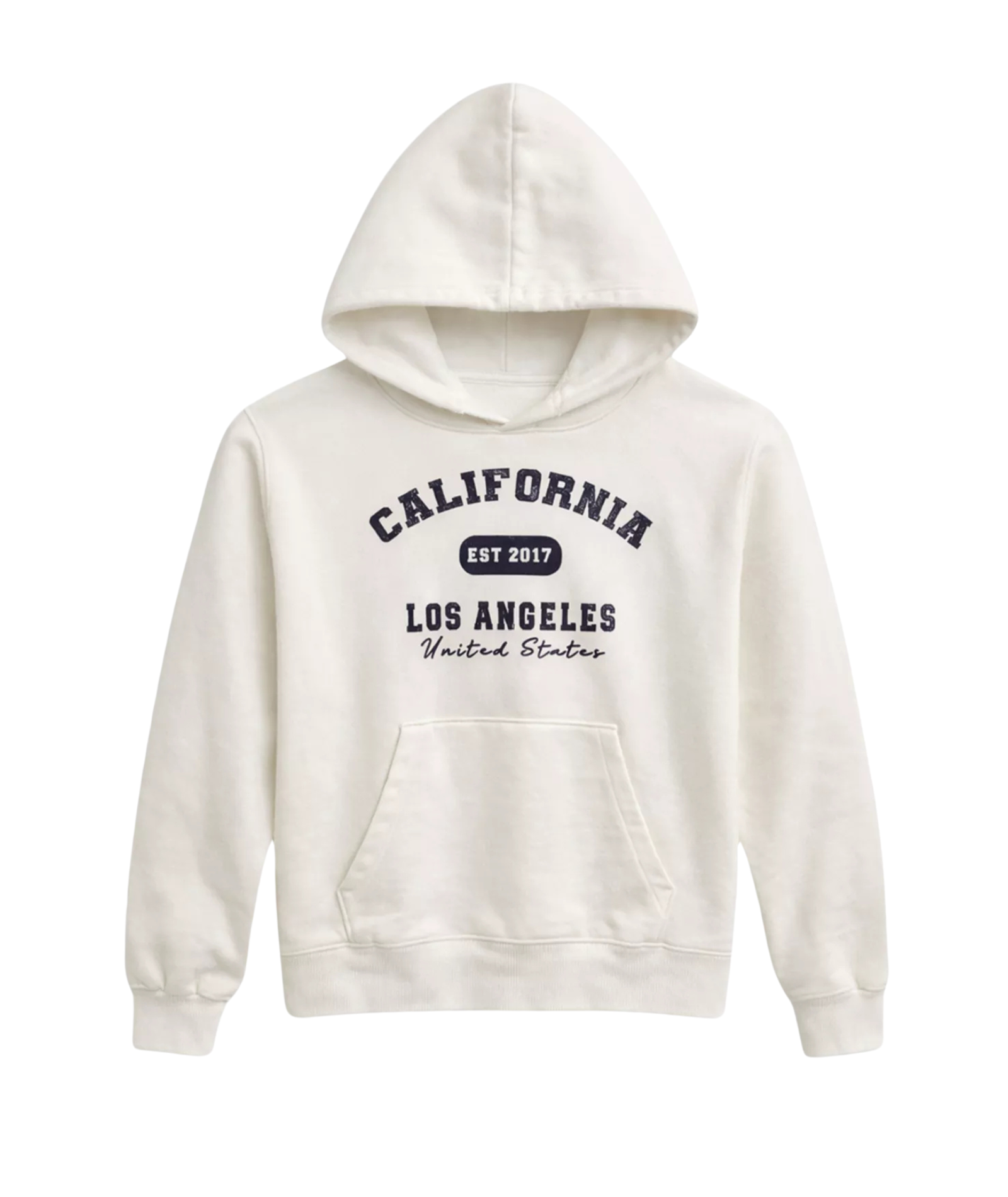 Katie J NYC Girls California Hoodie Girls Casual Tops Katie J NYC White Y/S (7/8)