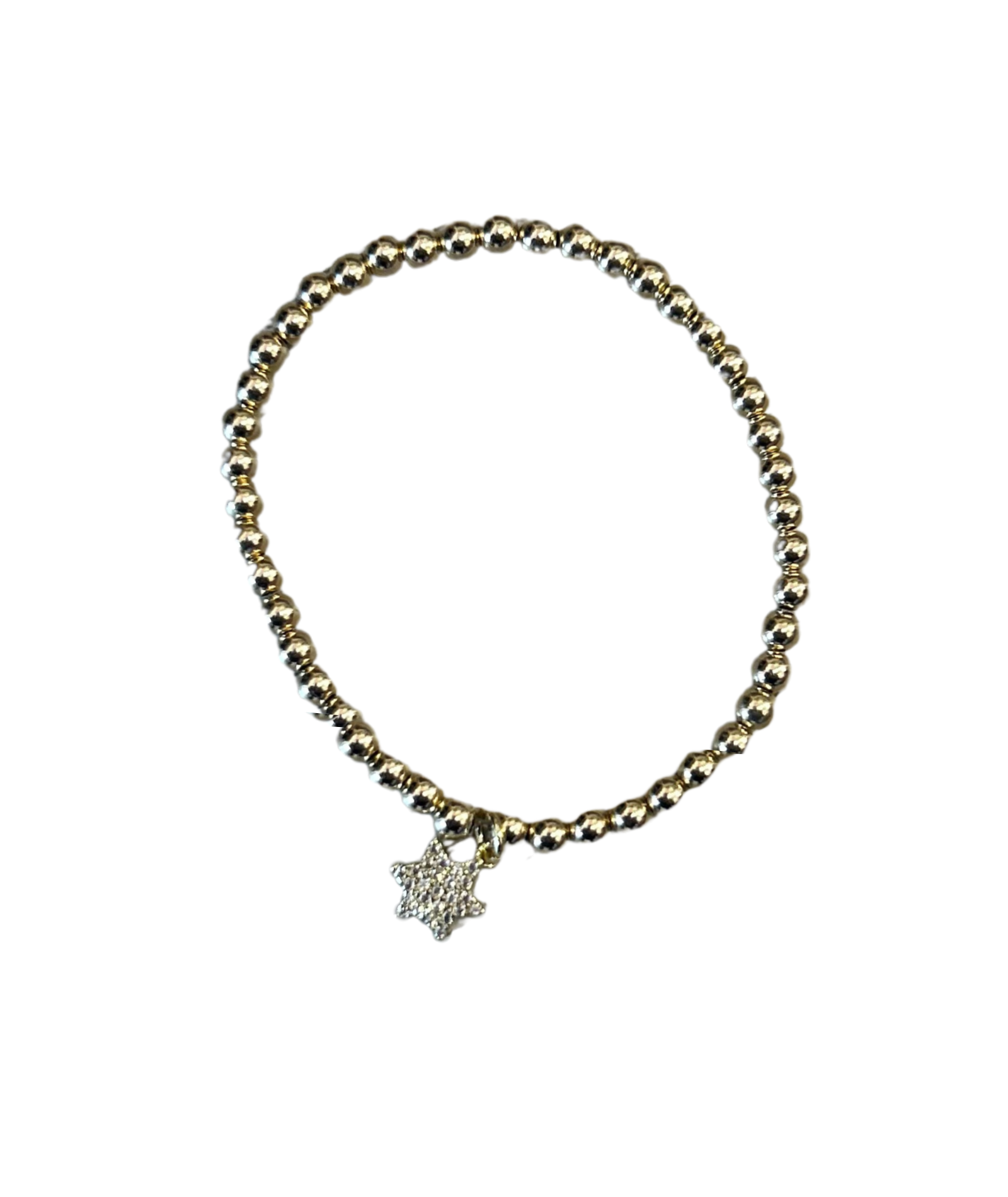 Arm Candy Bracelet Beaded Star of David Jewelry - Young Cori's Arm Candy Gold