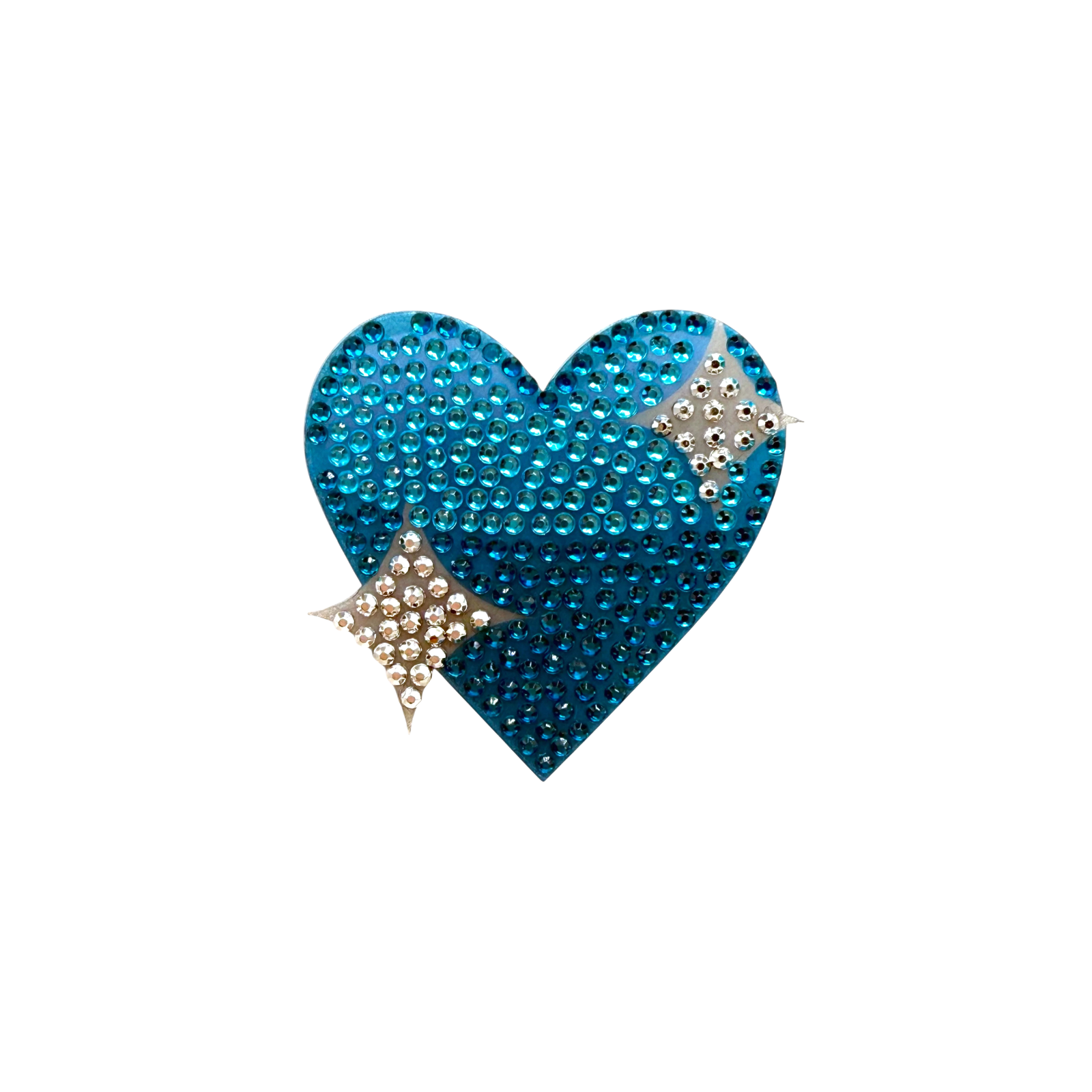 Sticker Beans Blue Sparkling Heart Sticker Accessories Sticker Beans Multi
