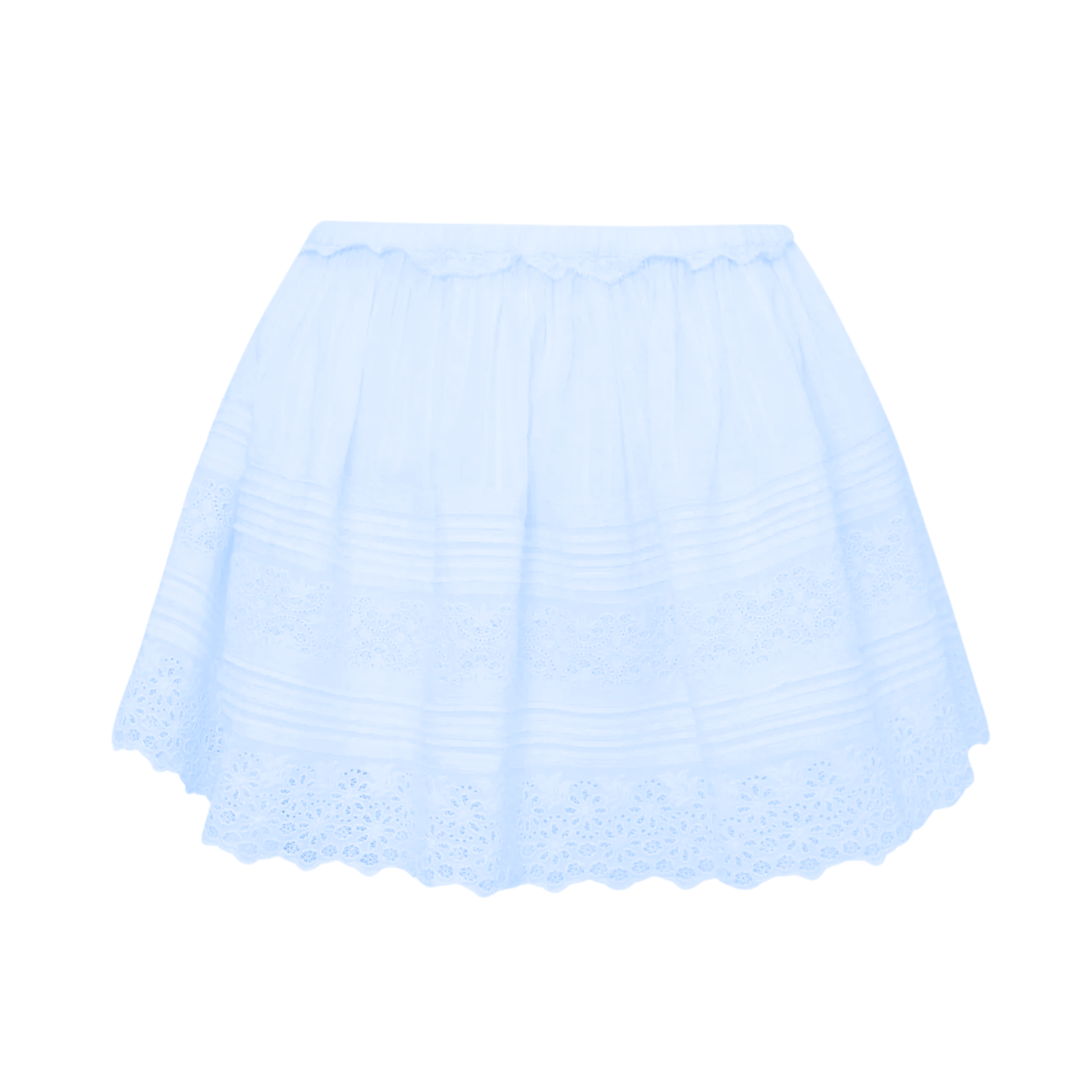Love Shack Fancy Women Sani Skirt Blue Finch Womens Casual Bottoms Love Shack Fancy Blue Juniors/Women XXS