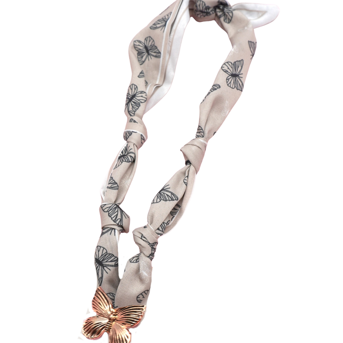 Frankie's Exclusives Josie Scarf Charm Necklace Butterflies Distressed/seasonal accessories Frankie's Exclusives Multi