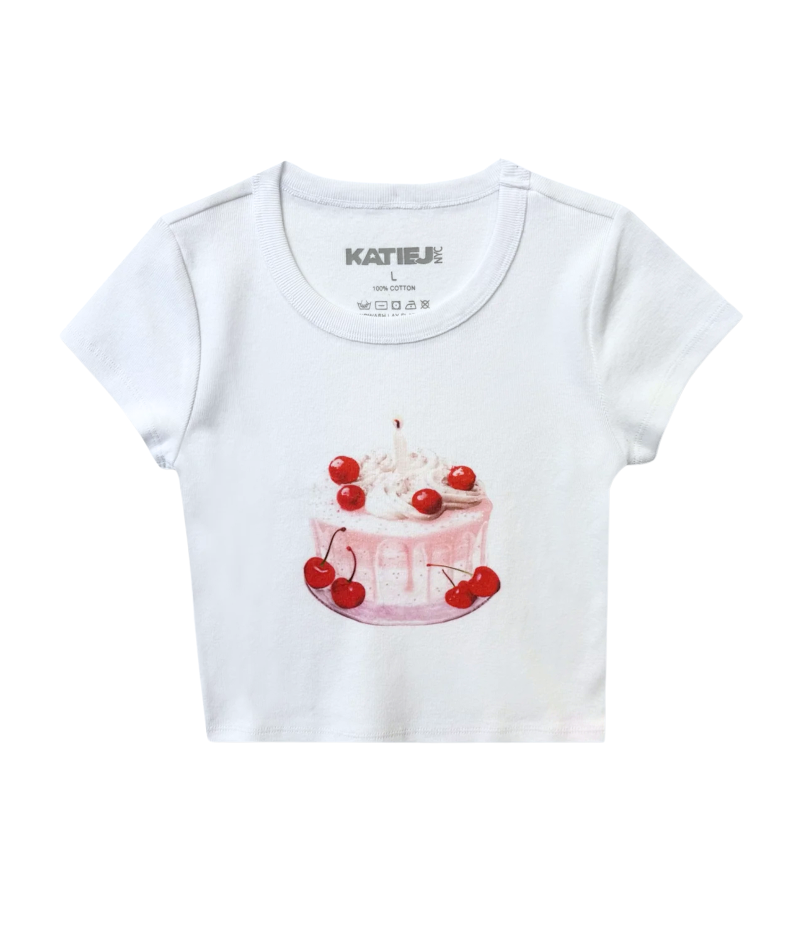 Katie J NYC Girls Cherry Cake Tee Girls Casual Tops Katie J NYC