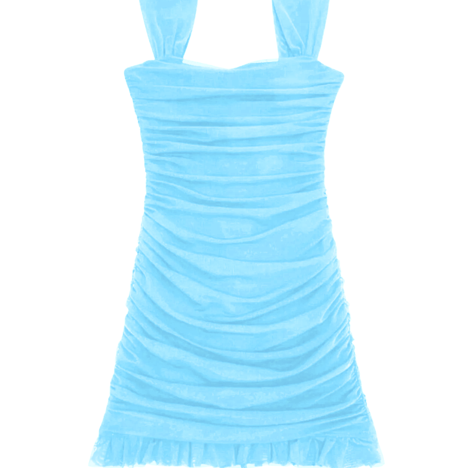 Katie J NYC Girls Mesh Joey Dress Girls Special Dresses Katie J NYC Icy Blue Y/S (7/8)