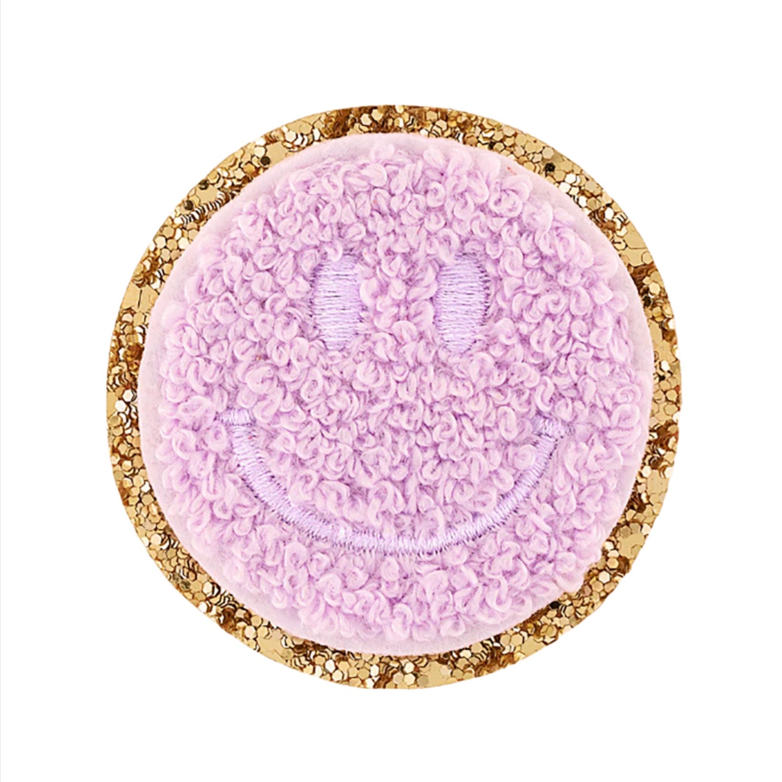 Stoney Clover Mini Glitter Smiley Face Patch Accessories Stoney Clover Lane Lilac