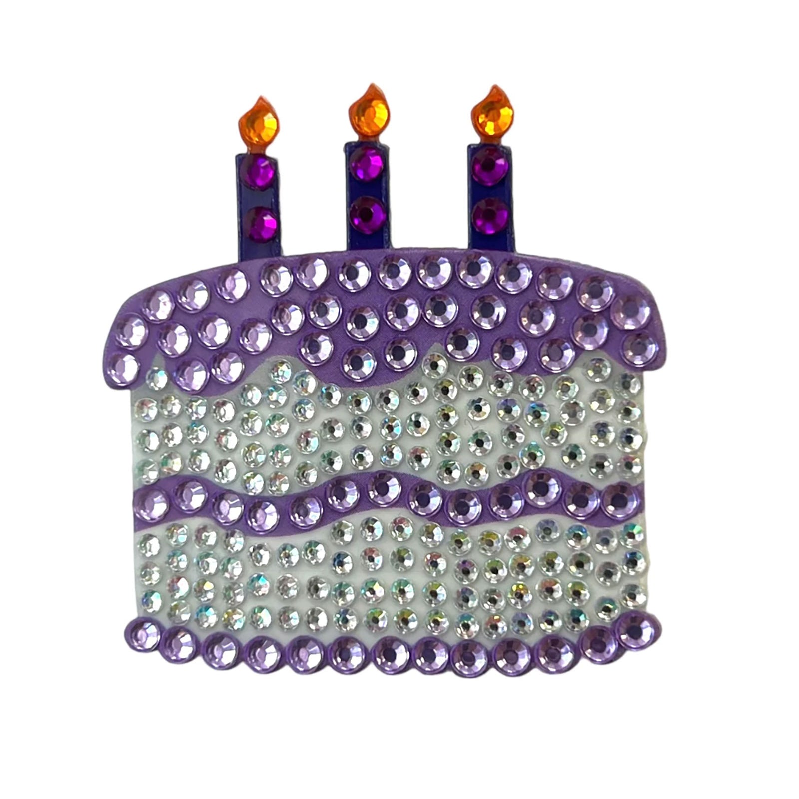 Sticker Beans Purple Birthday Cake Sticker Accessories Sticker Beans Multi