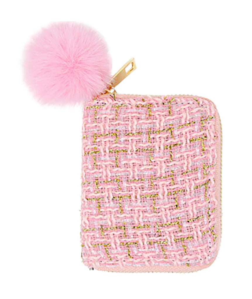 Zomi Tweed Wallet Accessories Zomi Gems Pink  