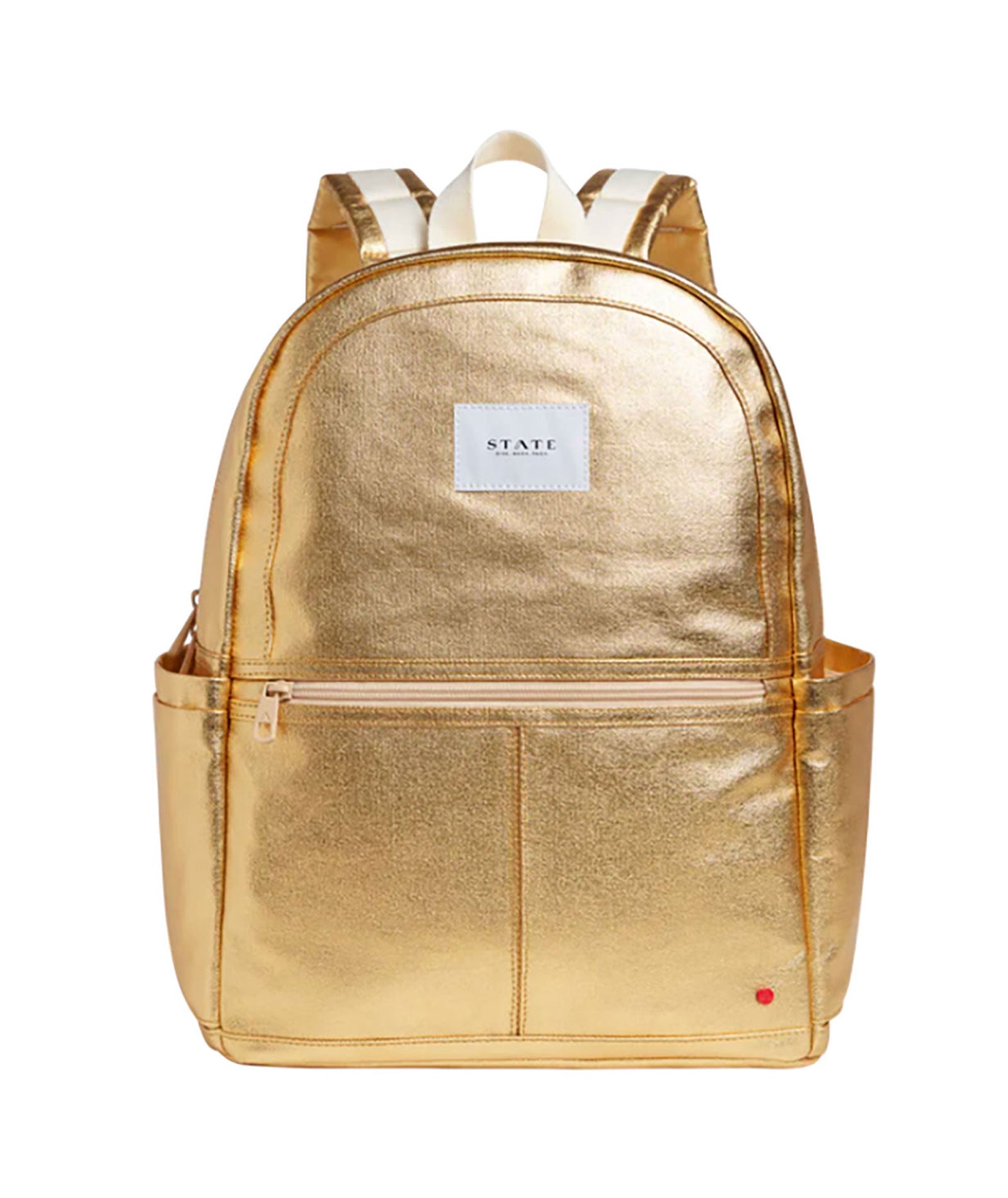 State Bags Kane Kids Double Pocket Large Backpack Gold Accessories State bags Gold