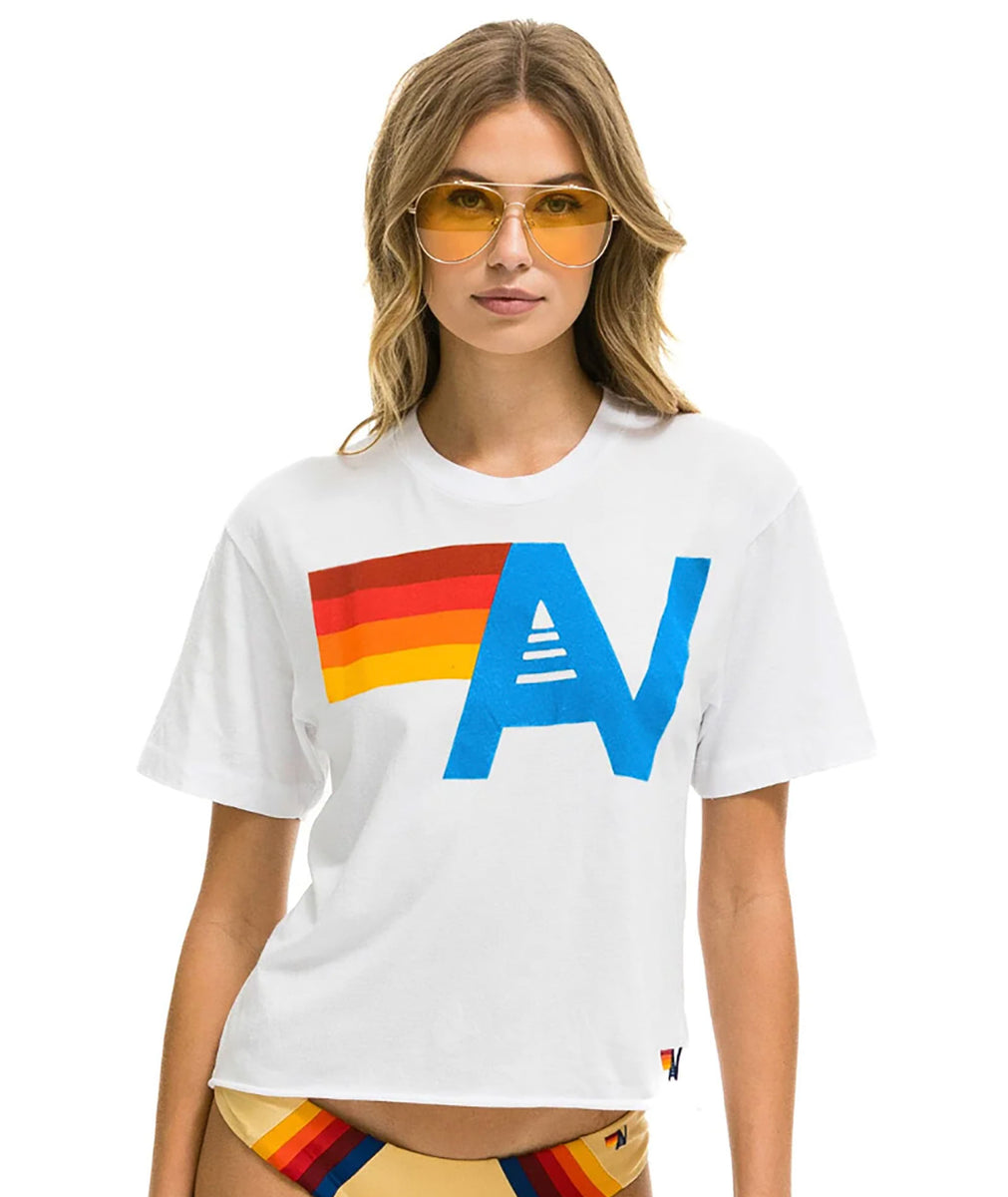 Aviator Nation Women Logo Boyfriend Tee Frankie's on the Park
