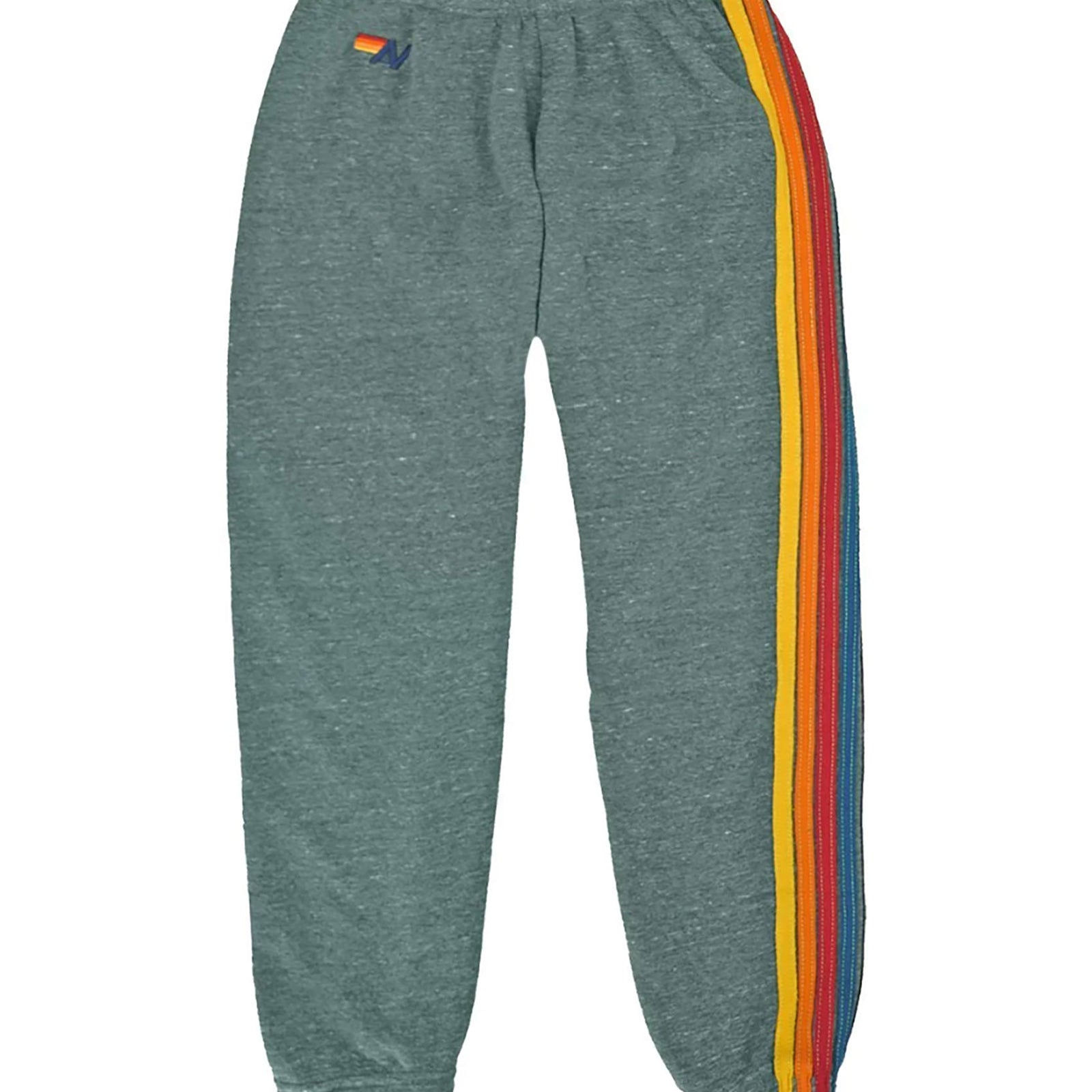 Aviator Nation Kids 5 Stripe Sweatpants Girls Casual Bottoms Aviator Nation Grey Y/4