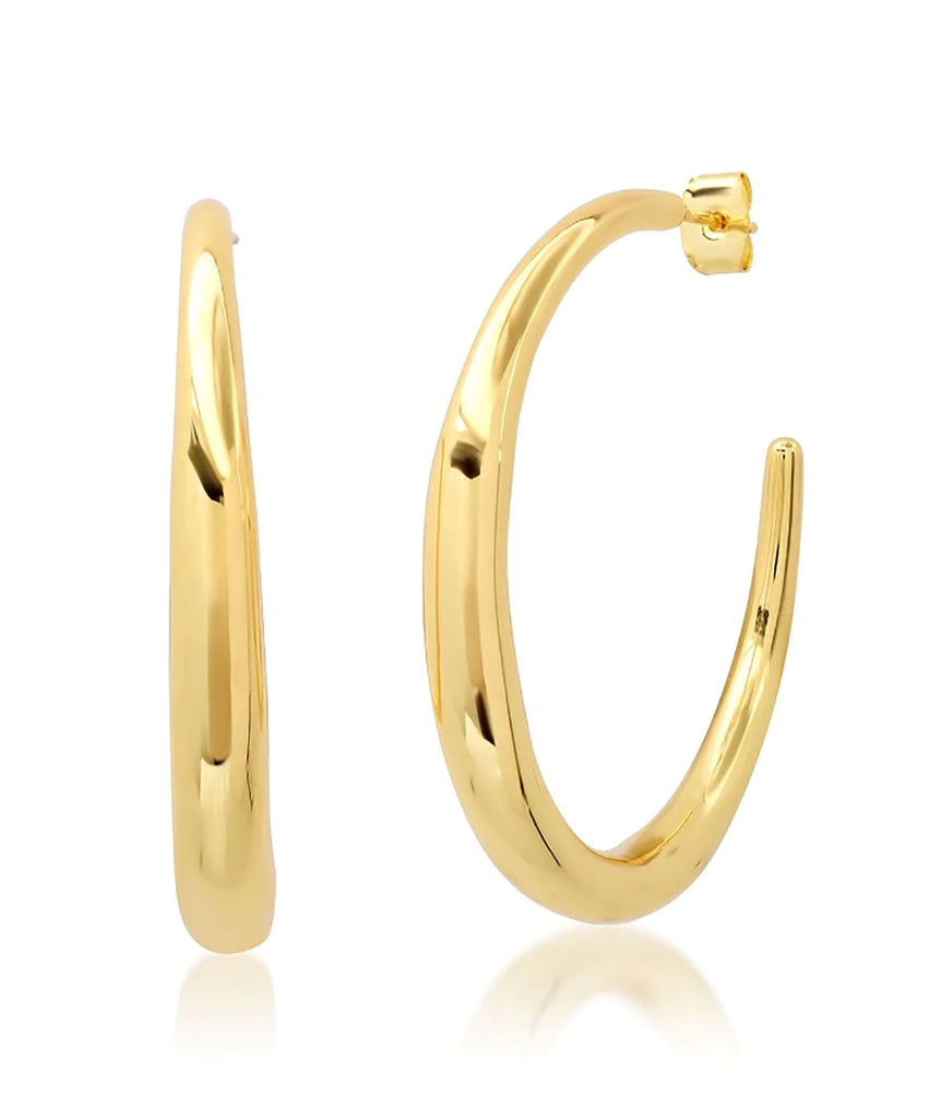 TAI Thin to Thick Large Gold Hoops Jewelry - Trend TAI   