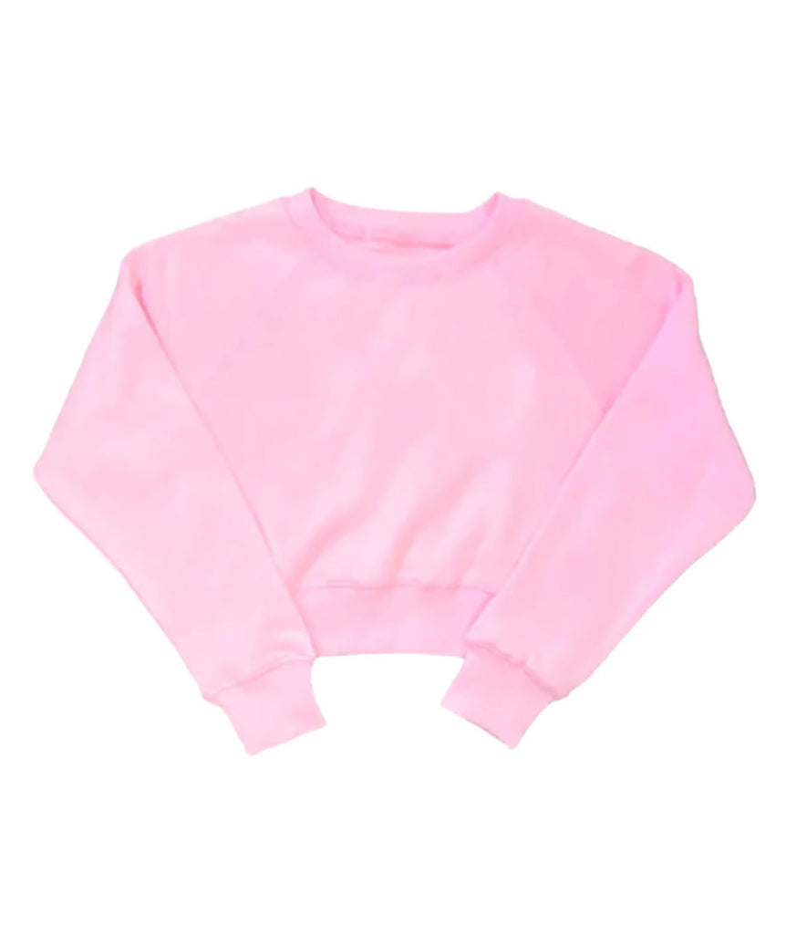 Katie J NYC Girls Dylan Crop Crew Girls Casual Tops Katie J NYC Cotton Candy Y/S (7/8) 