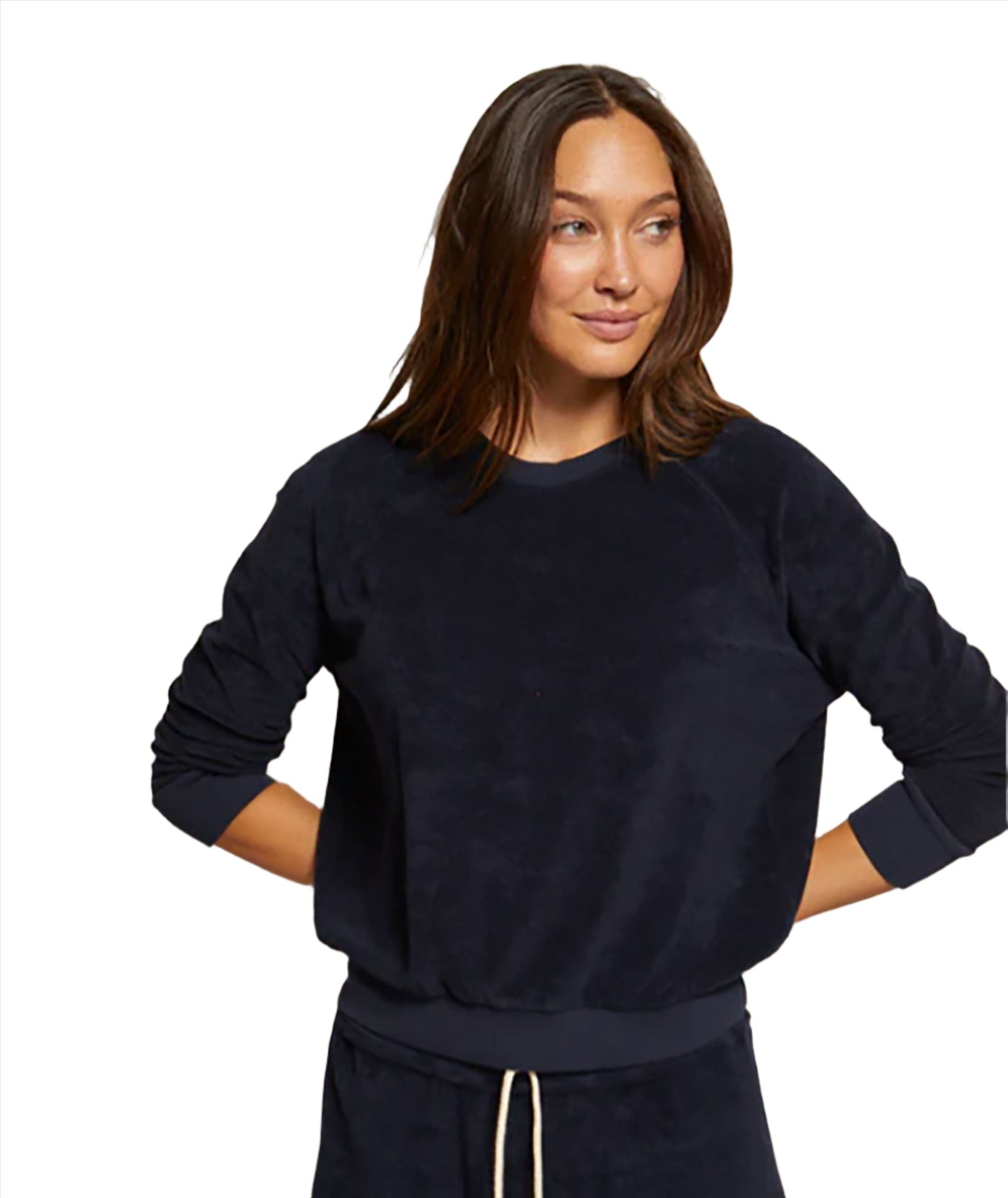 Perfect White Tee Women Saylor Loop Terry Sweatshirt Womens Casual Tops Perfect White Tee