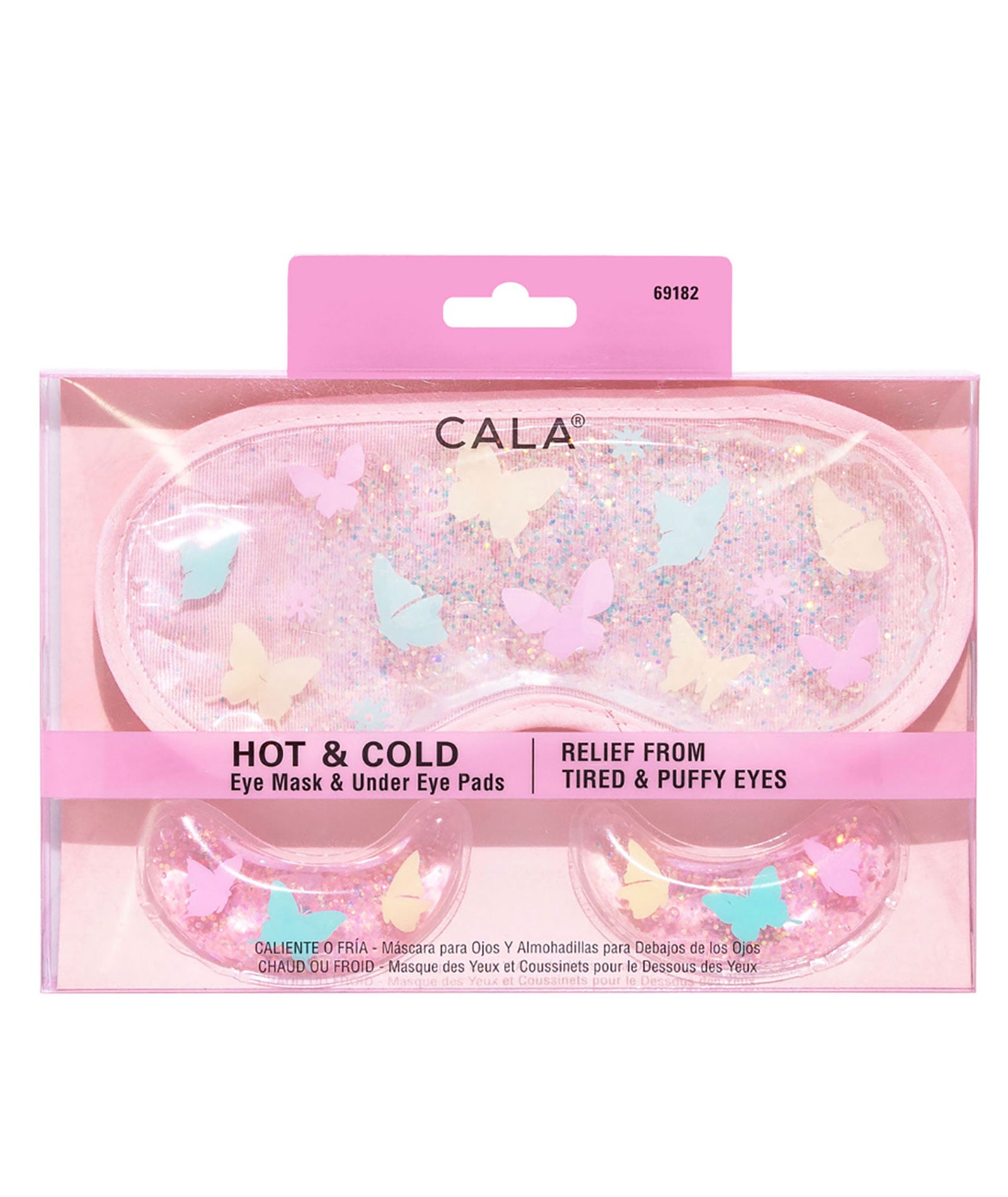 Hot/Cold Eye Mask and Under Eye Pads Set Butterfly Accessories Frankie's Exclusives Multi
