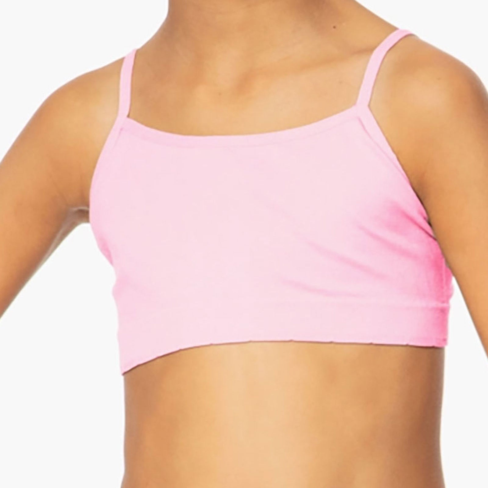 Malibu Sugar Girls Bra Cami with Adjustable Straps Accessories Malibu Sugar Pink Y/S (7/8)