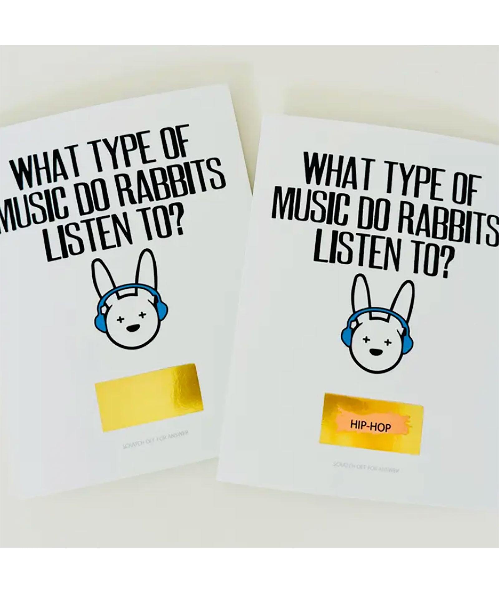 Sunny Marshmallow Scratch Off Camp Card Music Rabbits Listen To Camp Sunny Marshmallow Multi