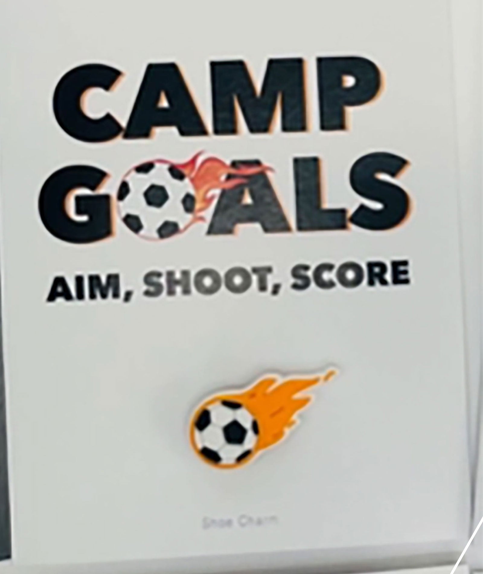 Sunny Marshmallow Shoe Charm Card Camp Goals Camp Sunny Marshmallow Multi