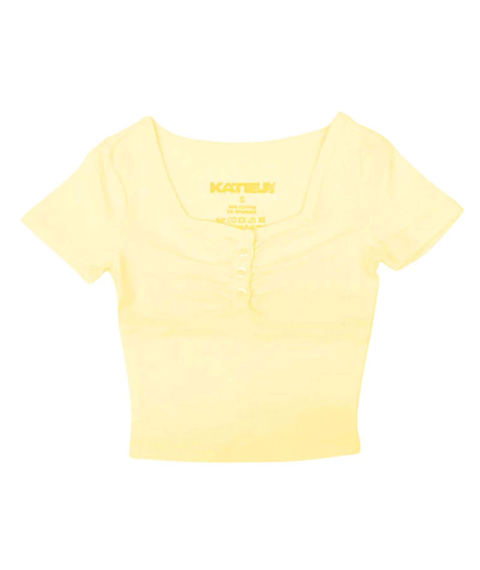 Katie J NYC Girls Keely Babydoll Top Girls Casual Tops Katie J NYC Butter Yellow Y/S (7/8)
