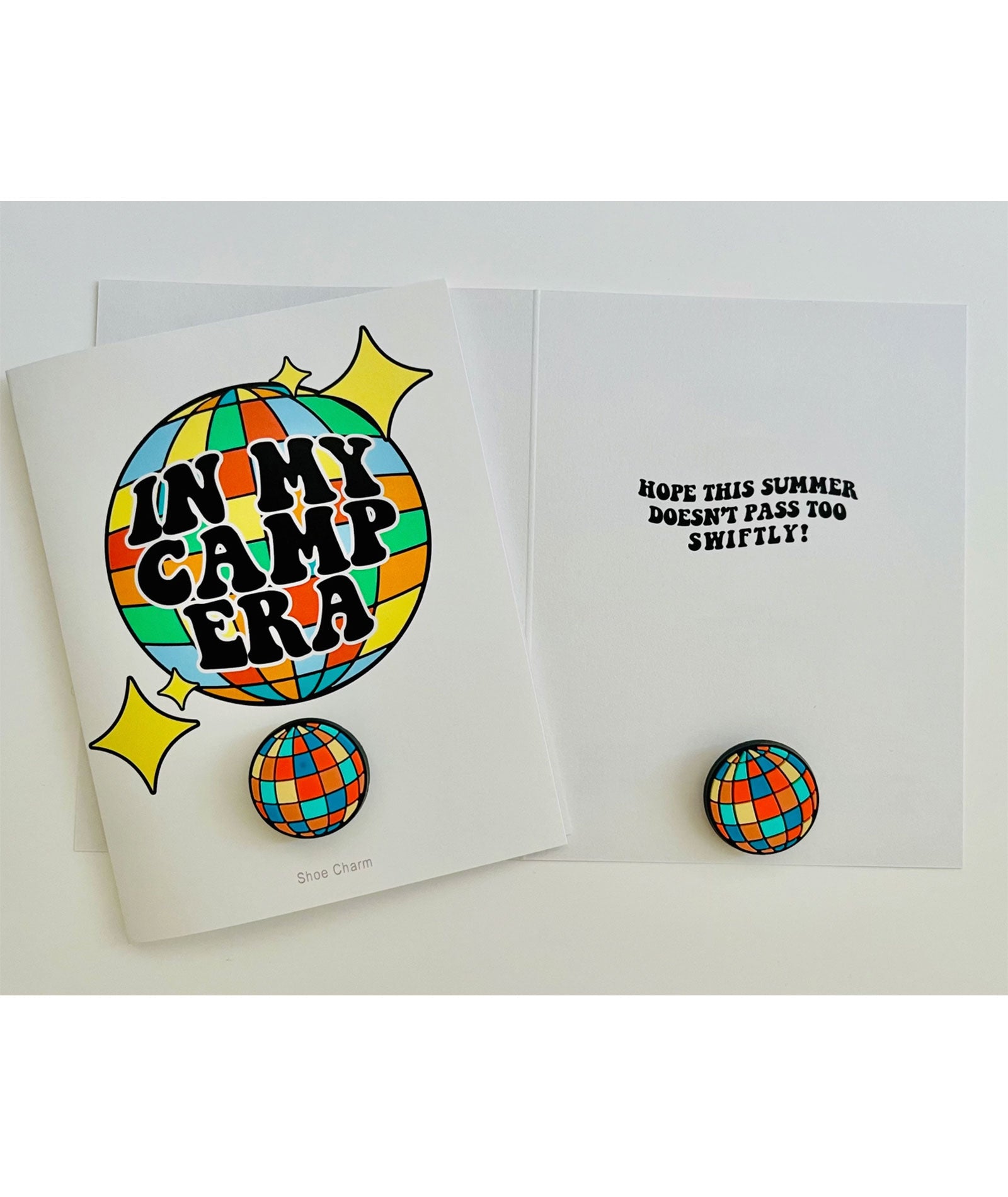 Sunny Marshmallow Shoe Charm Card In My Camp Era Camp Sunny Marshmallow Multi