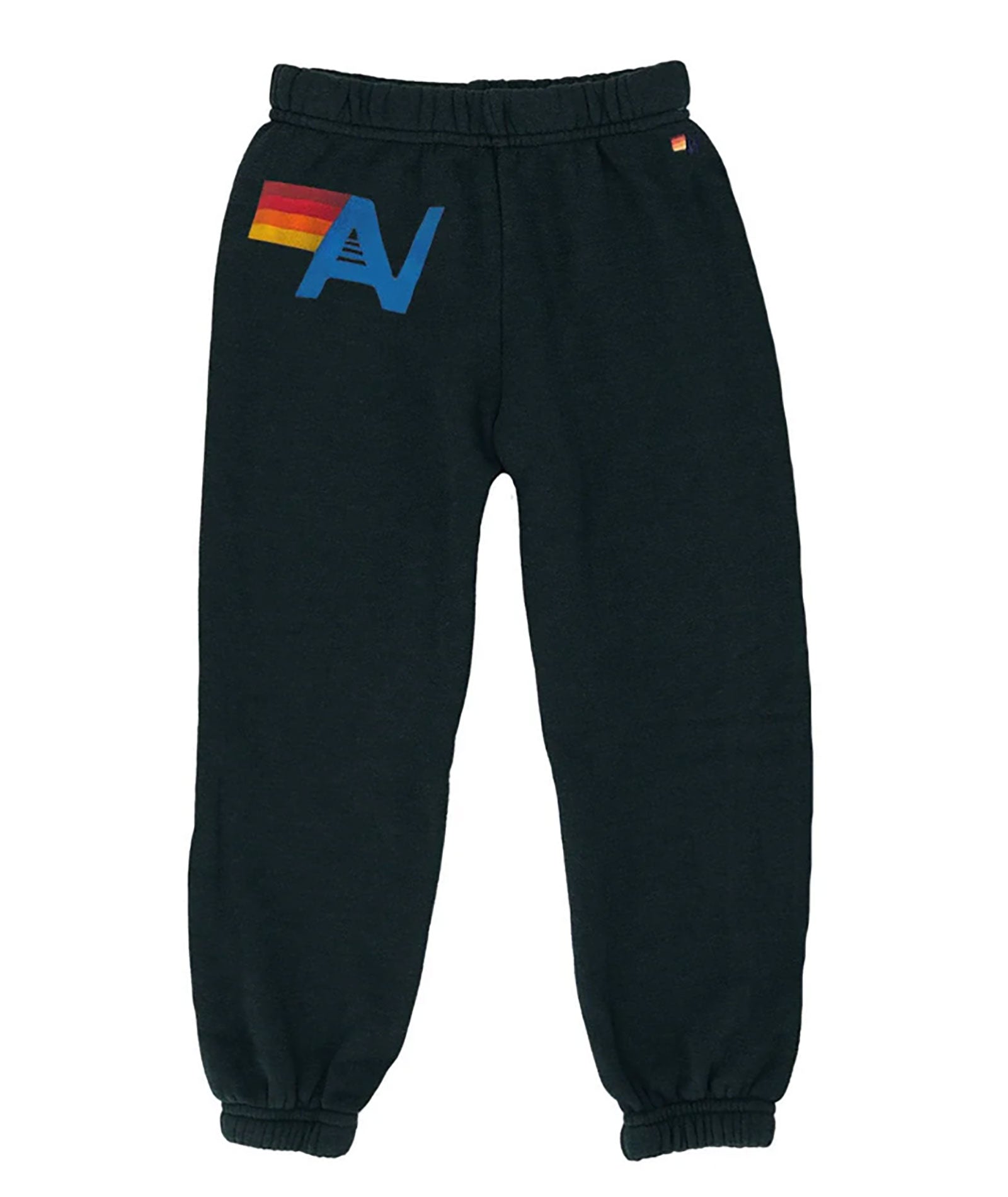Aviator Nation Kids Logo Sweatpants Girls Casual Bottoms Aviator Nation Charcoal Y/6