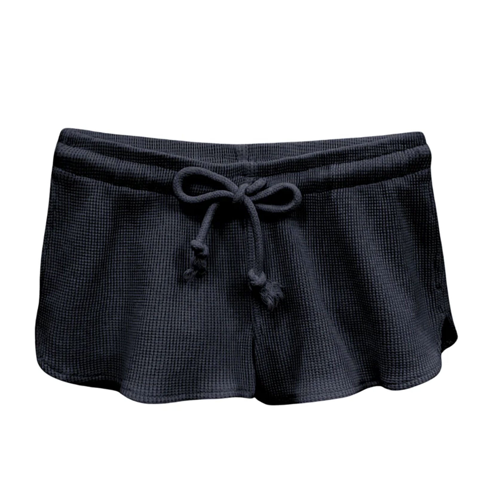 Katie J NYC Juniors Brynn Shorts Womens Casual Bottoms Katie J NYC Black Juniors/Women XS