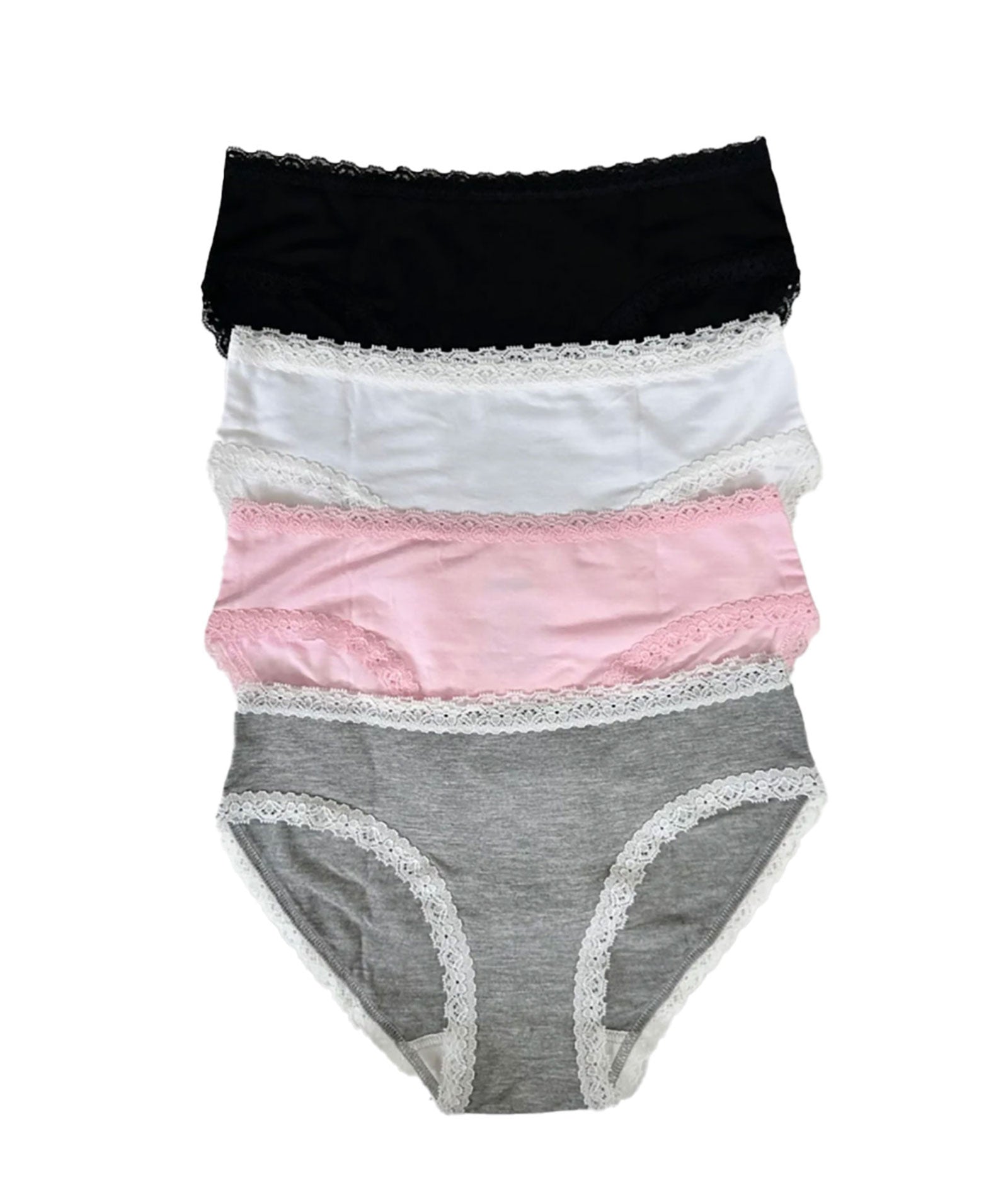 Katie J NYC Girls 7-Pack Underwear-Neutrals Accessories Katie J NYC Multi Y/S (7/8)
