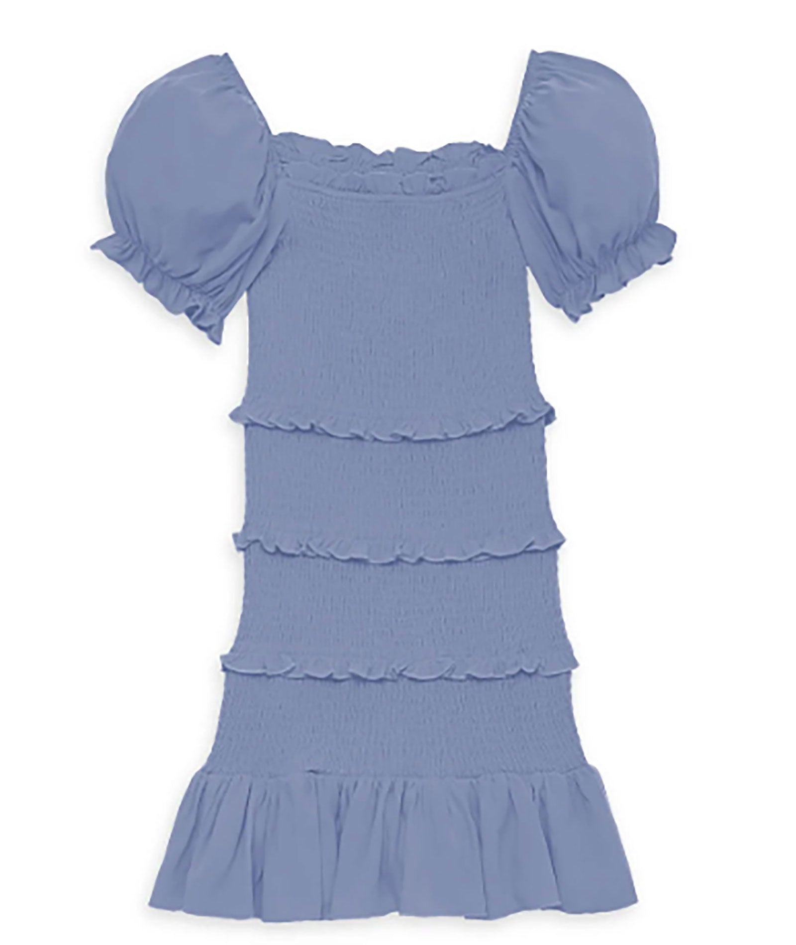 Katie J NYC Girls Laila Dress Girls Casual Dresses Katie J NYC Vintage Blue Y/S (7/8)