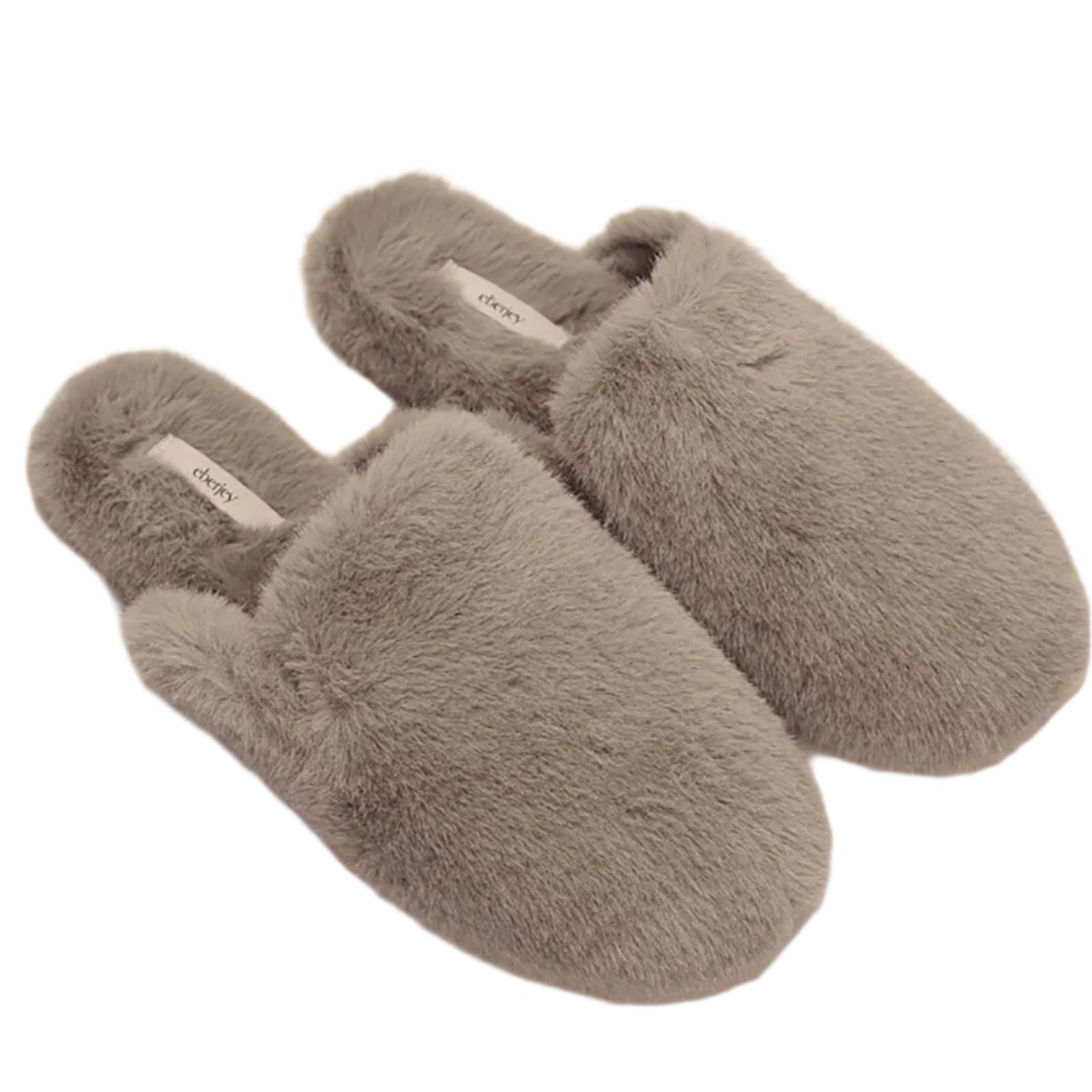 Eberjey Women Plush Mule Slippers Taupe Accessories Eberjey Taupe Shoes/5-6