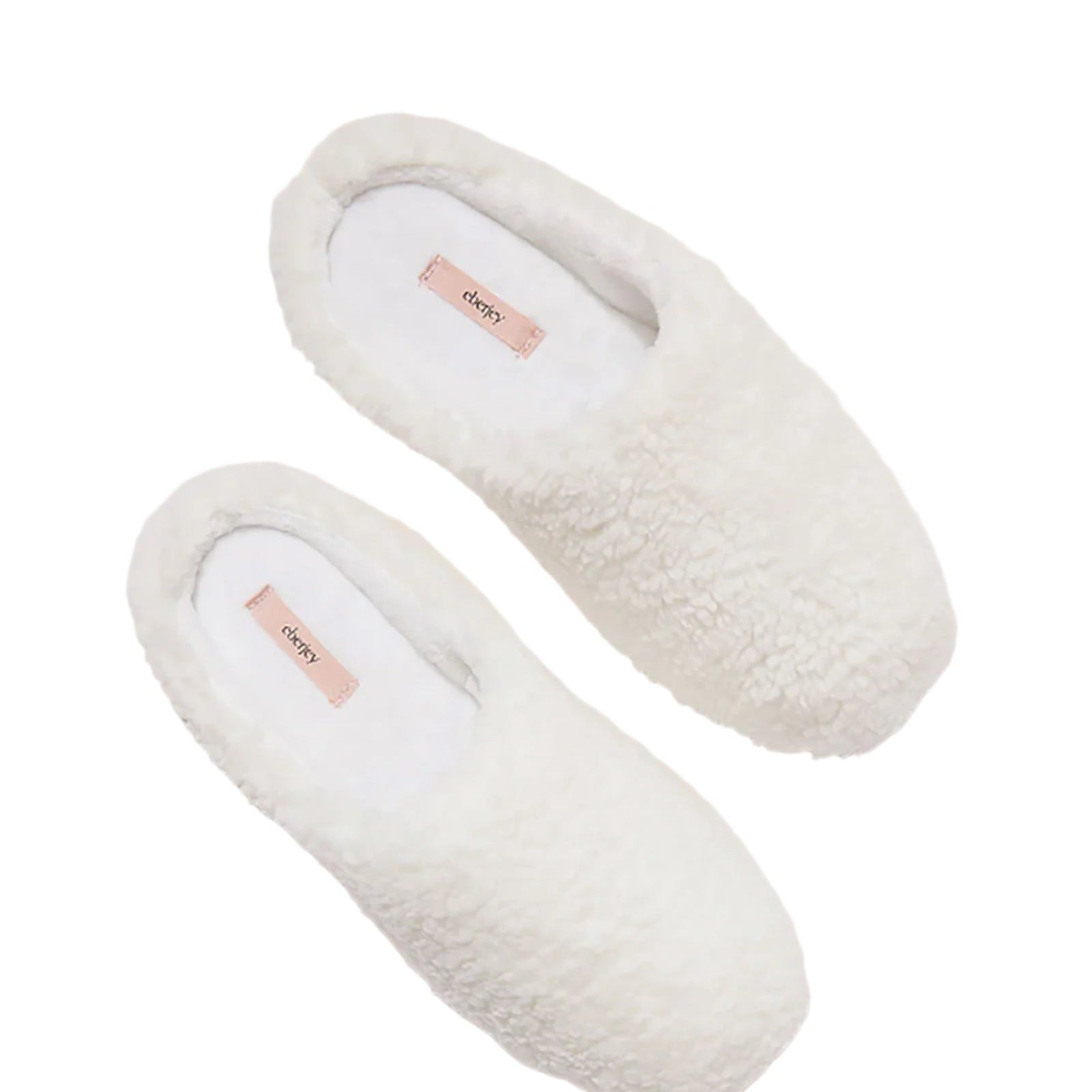 Eberjey Women Sherpa Slippers Ivory Accessories Eberjey Ivory Shoes/5-6