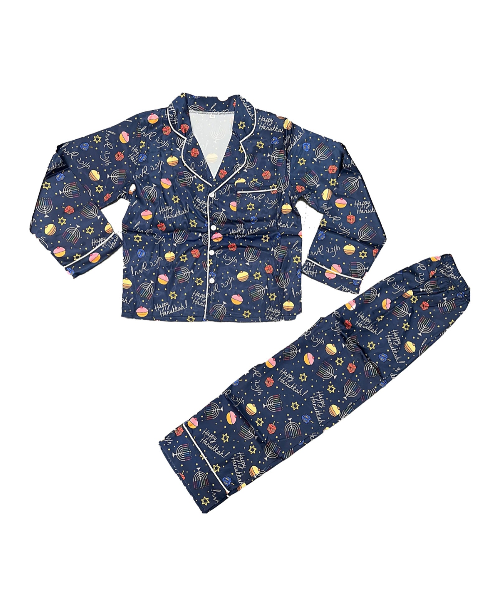 Tweenstyle Girls Silky Long Lounge Set Hannukah Accessories Sparkle by Stoopher