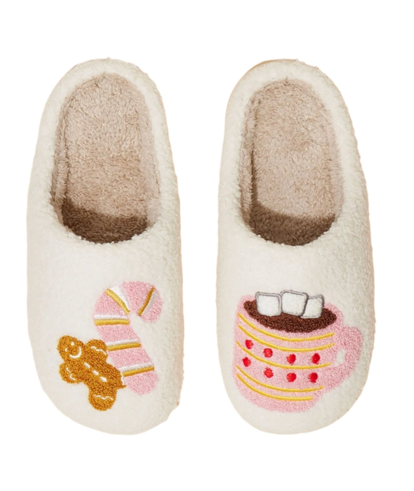 Cozy Adult Slippers Gingerbread & Cocoa Accessories Frankie's Exclusives Multi Shoes/5-6