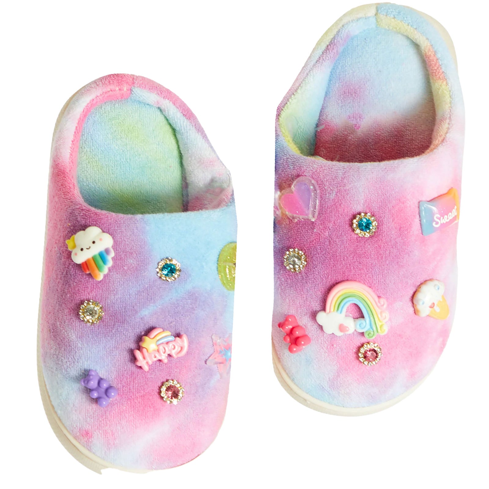 Bari Lynn Slippers Tie Dye Charm Distressed/seasonal accessories Bari Lynn Tie Dye Shoes/1-2