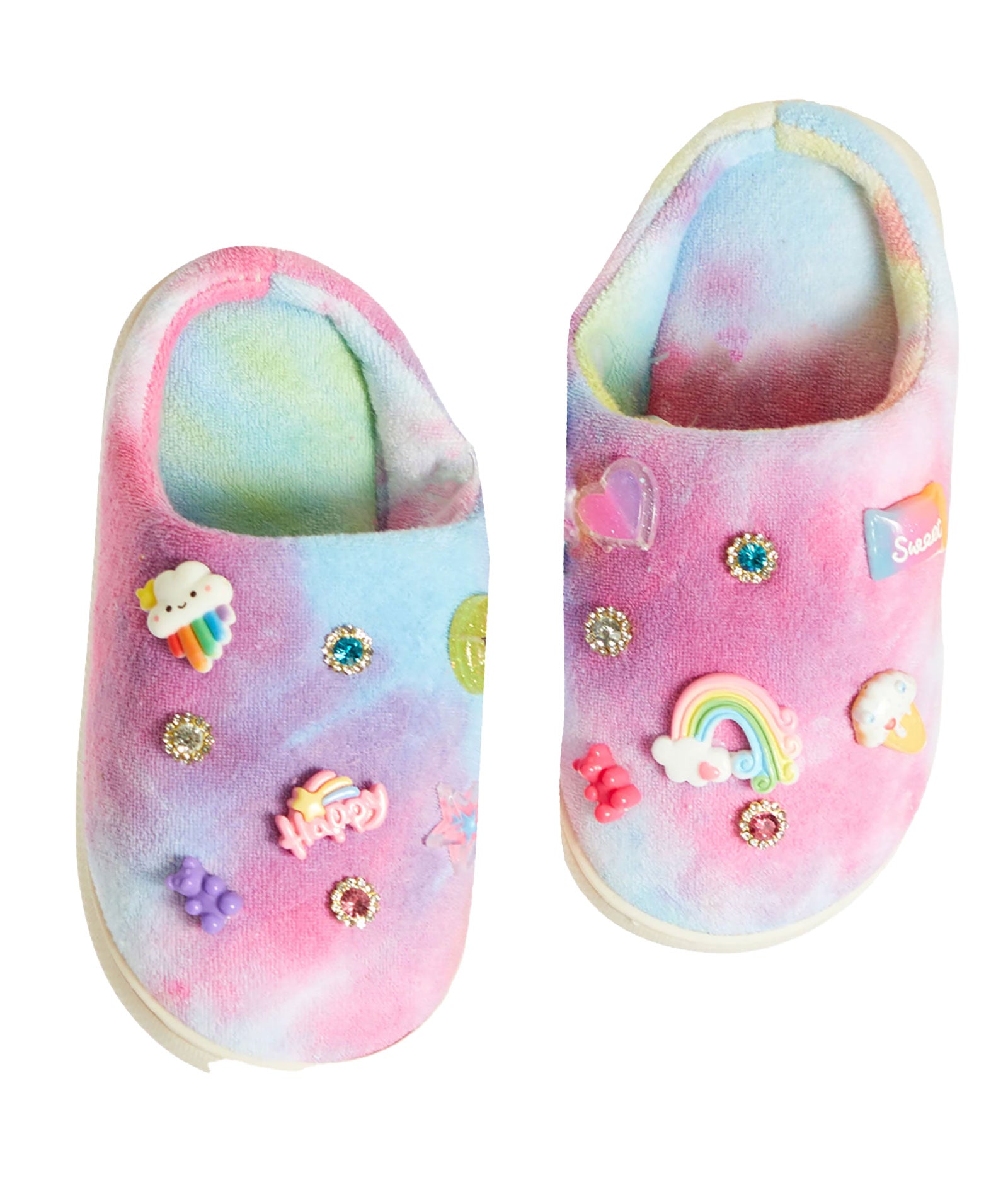 Bari Lynn Slippers Tie Dye Charm Distressed/seasonal accessories Bari Lynn Tie Dye Shoes/1-2
