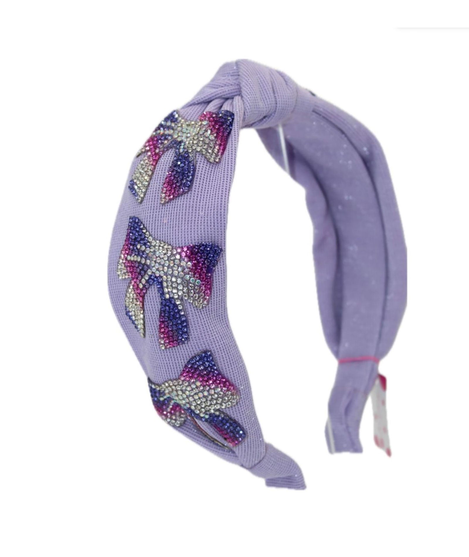Bari Lynn Knot Headband Crystal Bow Accessories Bari Lynn Lavender One Size Fits Most (Y/7-Y/14)