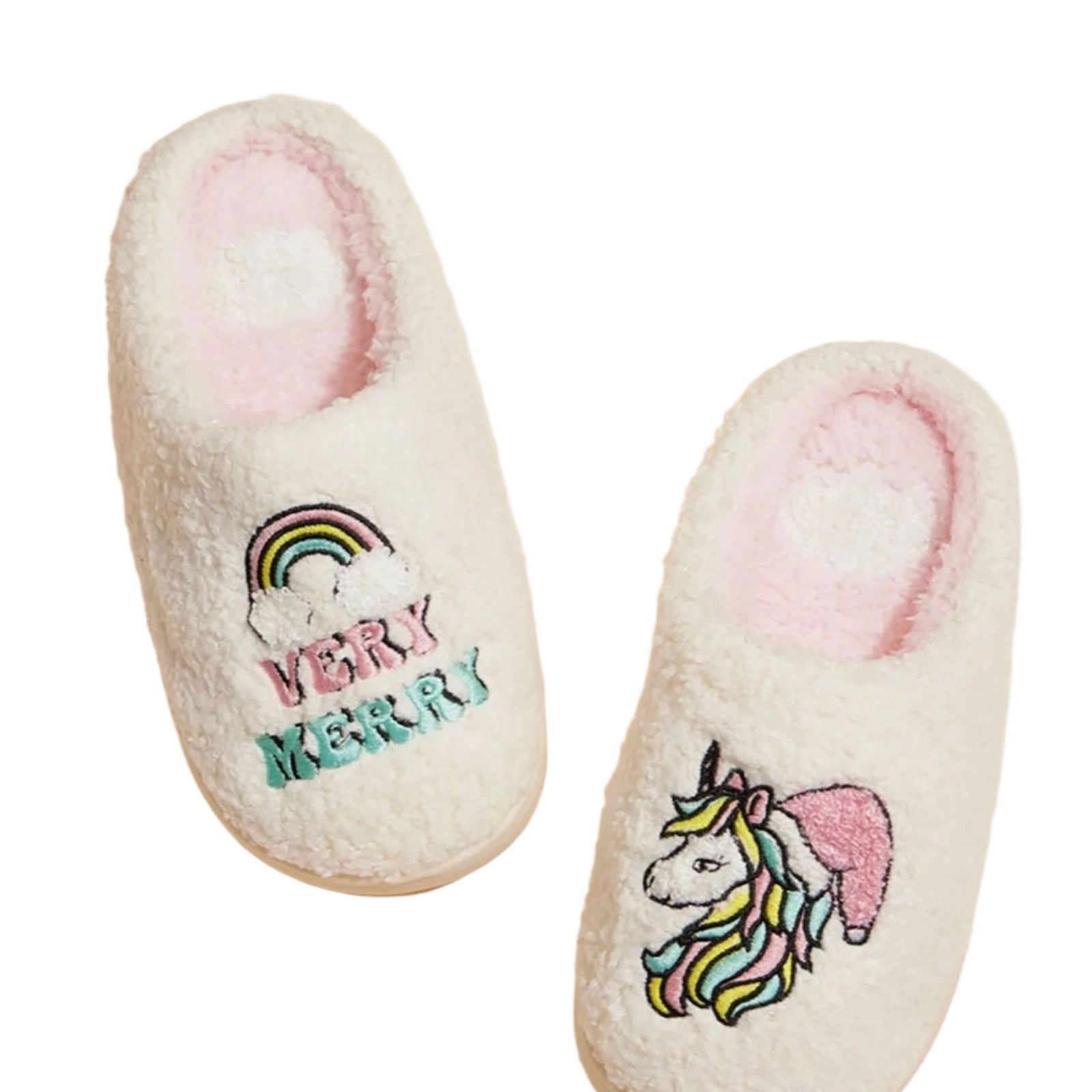 Cozy Kids Slippers Merry Unicorns Accessories Frankie's Exclusives Multi Y/4