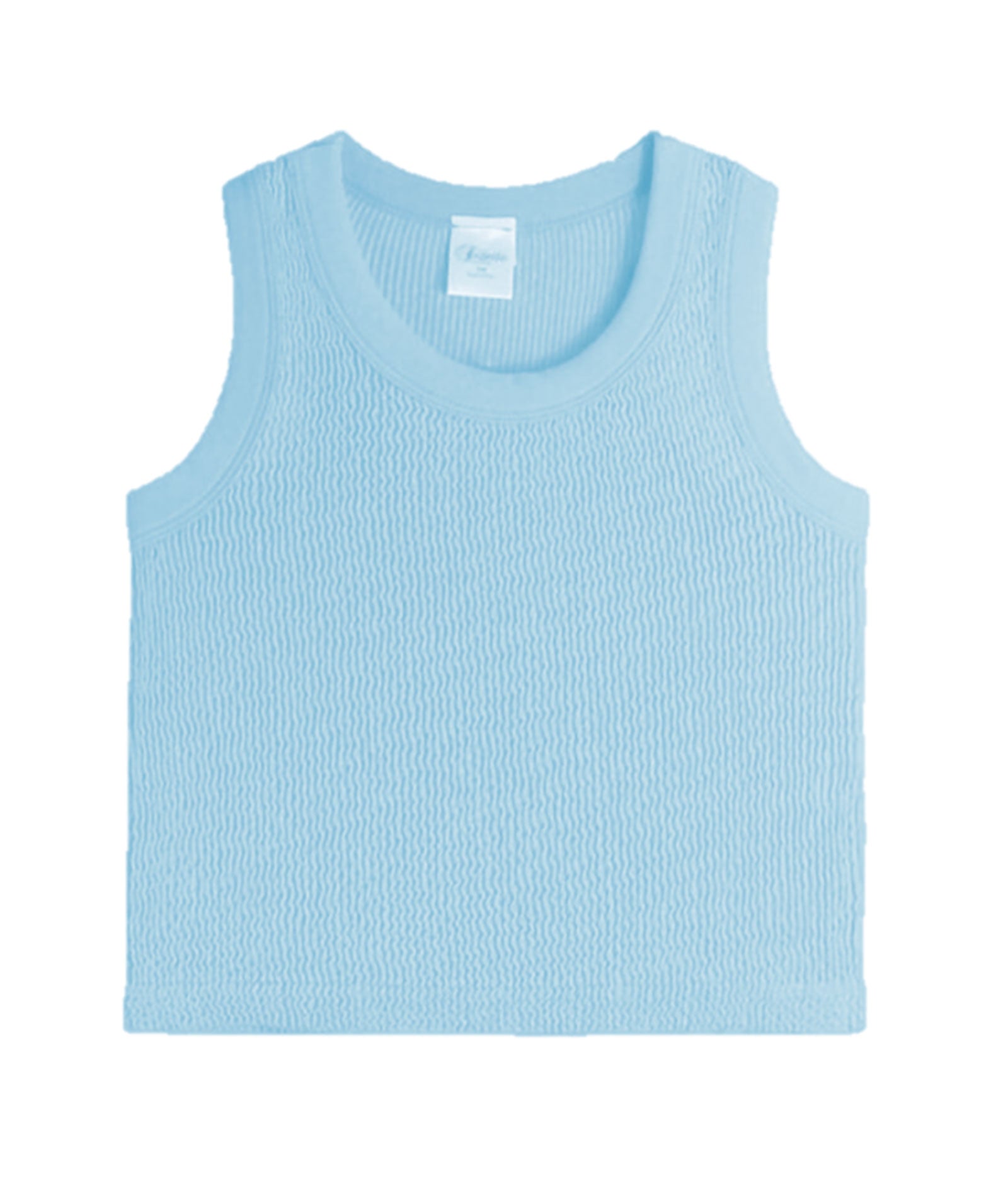 Rosie Smocked Tank Girls Distressed/seasonal girls Suzette Baby Blue Y S/M (8-10)