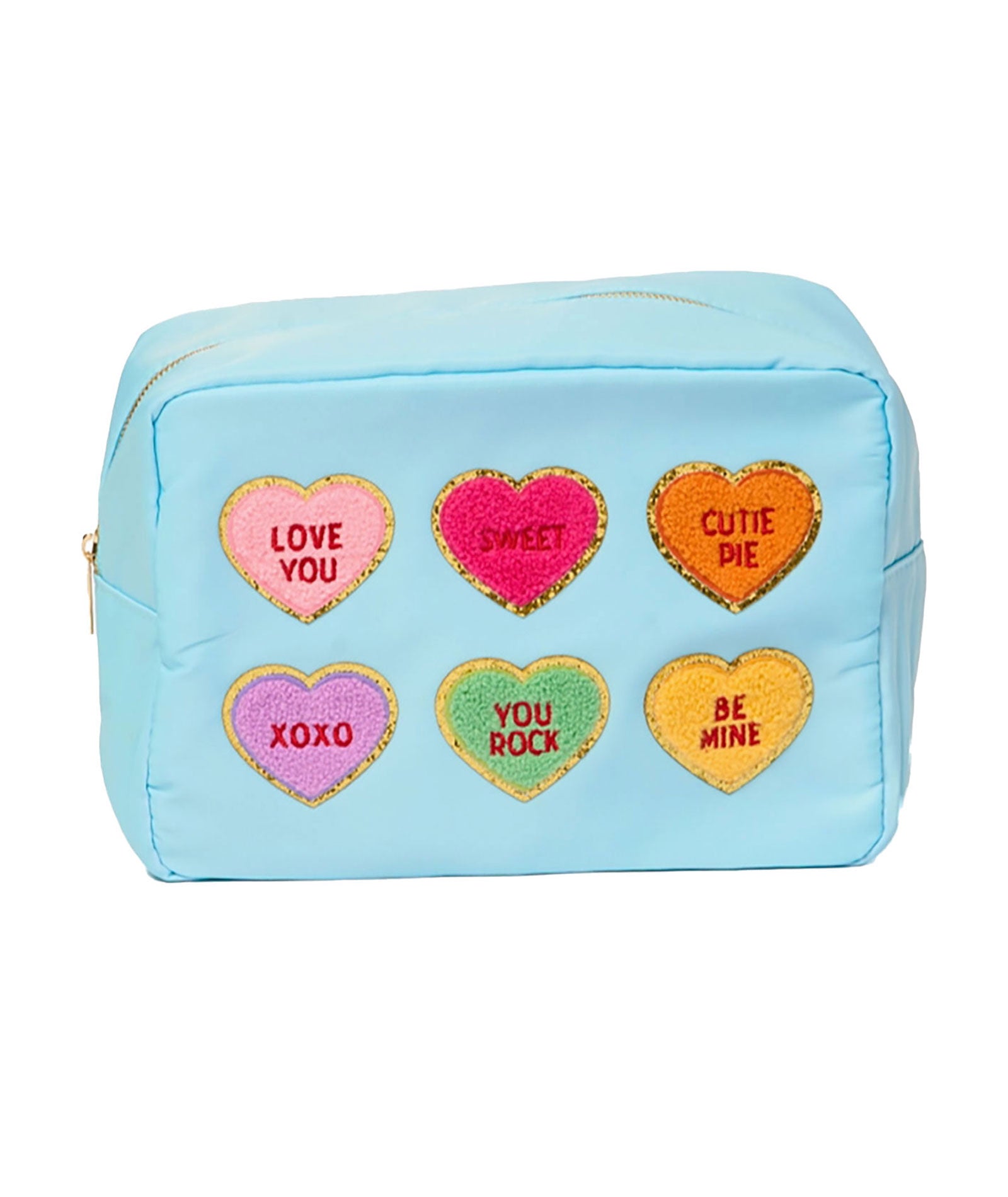 Conversation Hearts Large Pouch Distressed/seasonal accessories Malibu Sugar