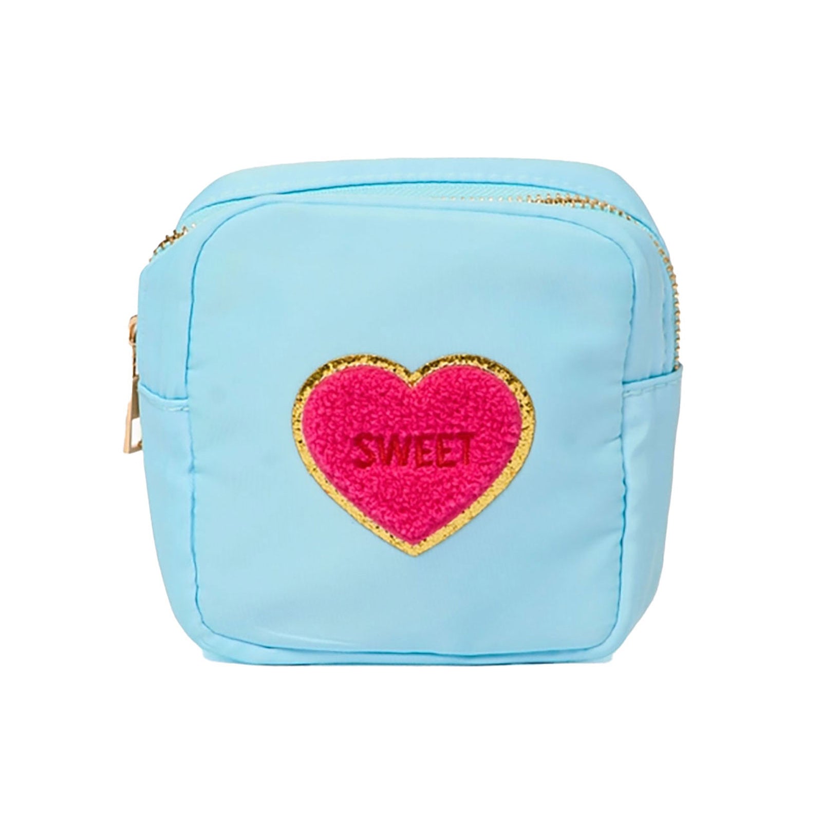 Conversation Hearts Small Pouch Accessories Malibu Sugar Blue