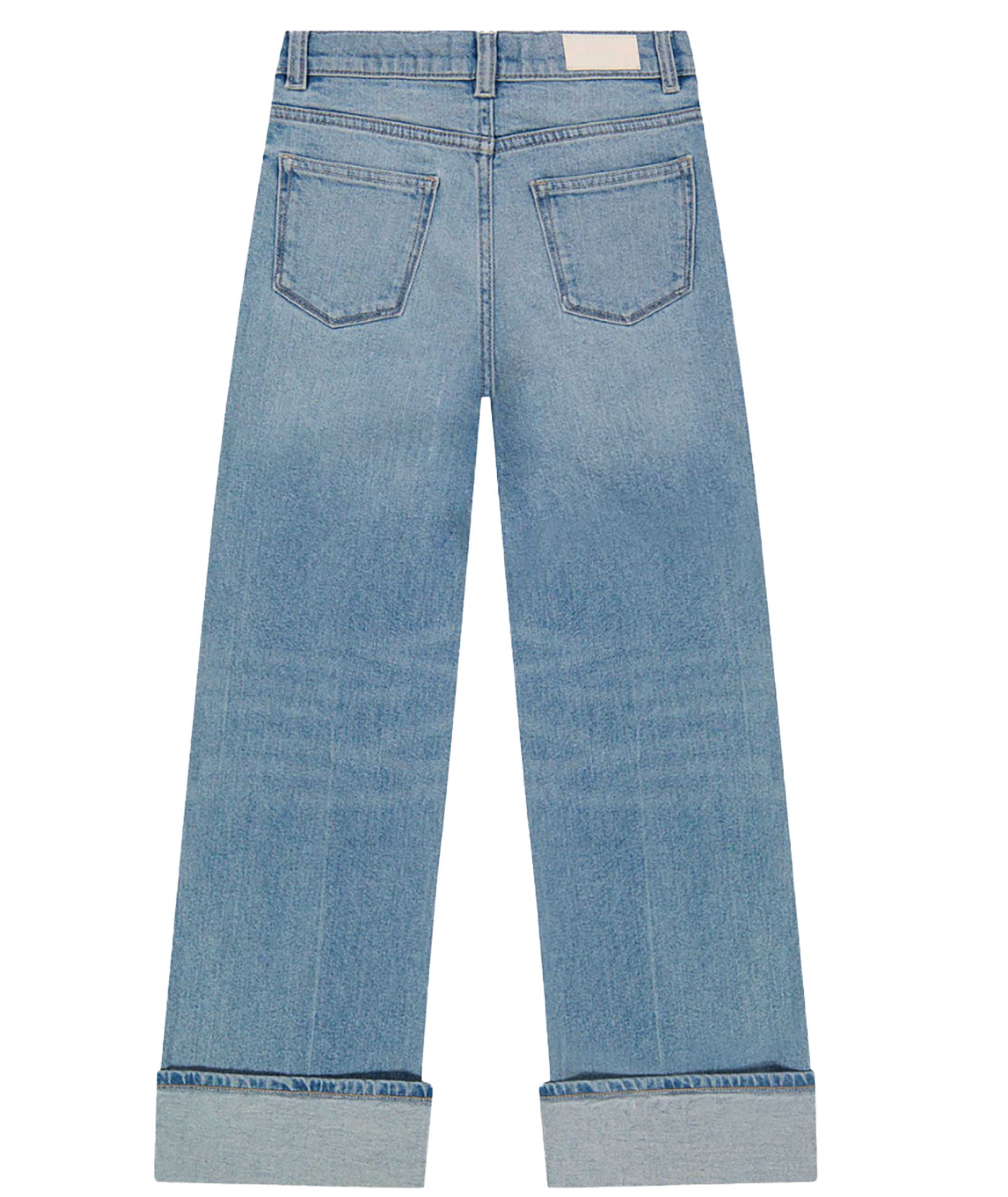 DL1961 Girls Lily Ridge Cuffed Wide Leg Jeans Girls Denim DL1961