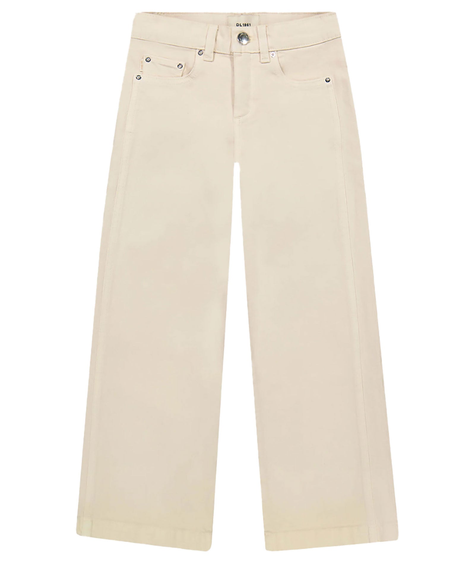 DL1961 Girls Nini Ecru Wide Leg Jeans Girls Denim DL1961 Ivory Y/S (7/8)