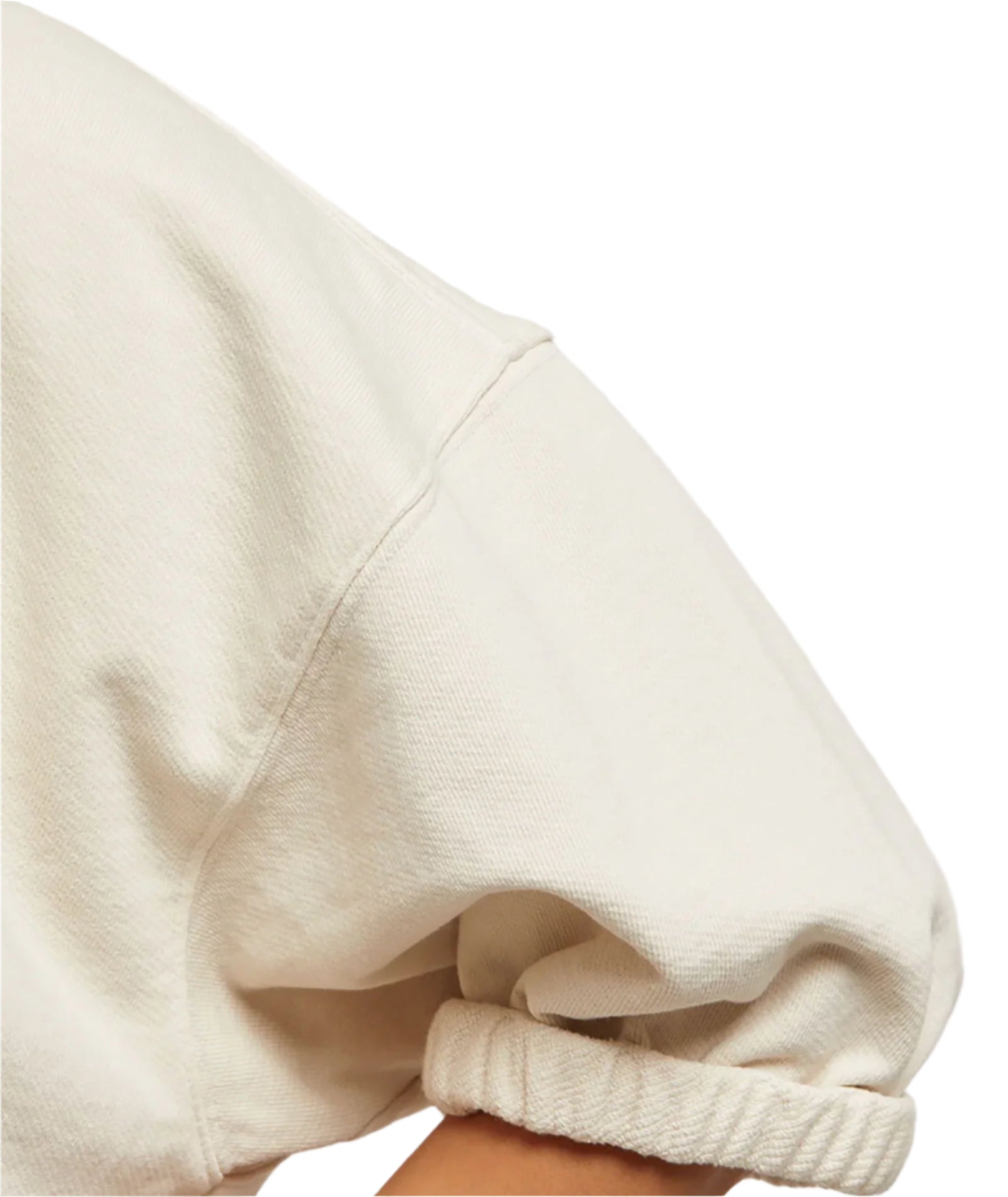 Perfect White Tee Women Rebecca French Terry 3/4 Puff Sleeve Sweatshirt Womens Casual Tops Perfect White Tee