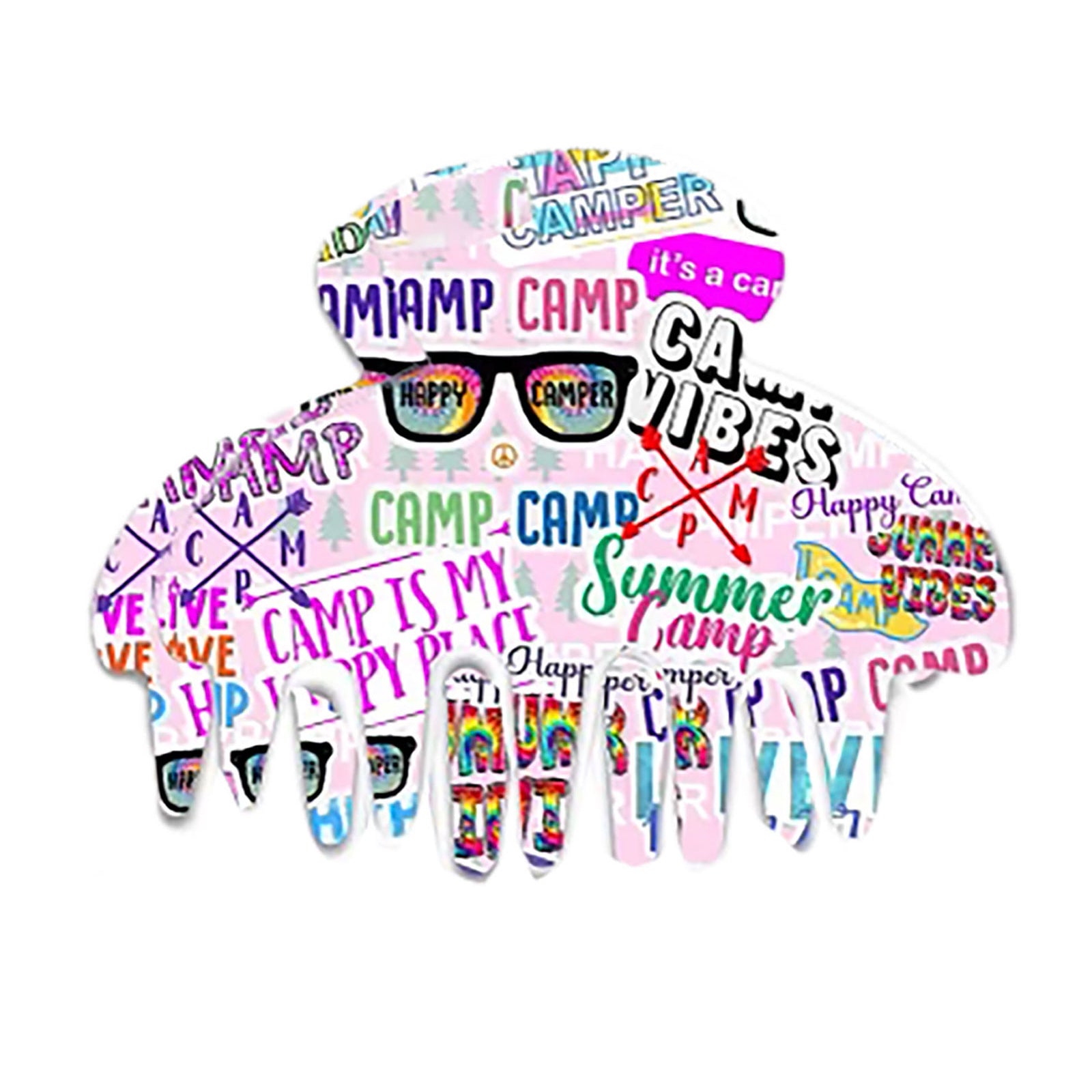 Tweenstyle Girls Claw Clip Happy Camp Accessories Sparkle by Stoopher Multi