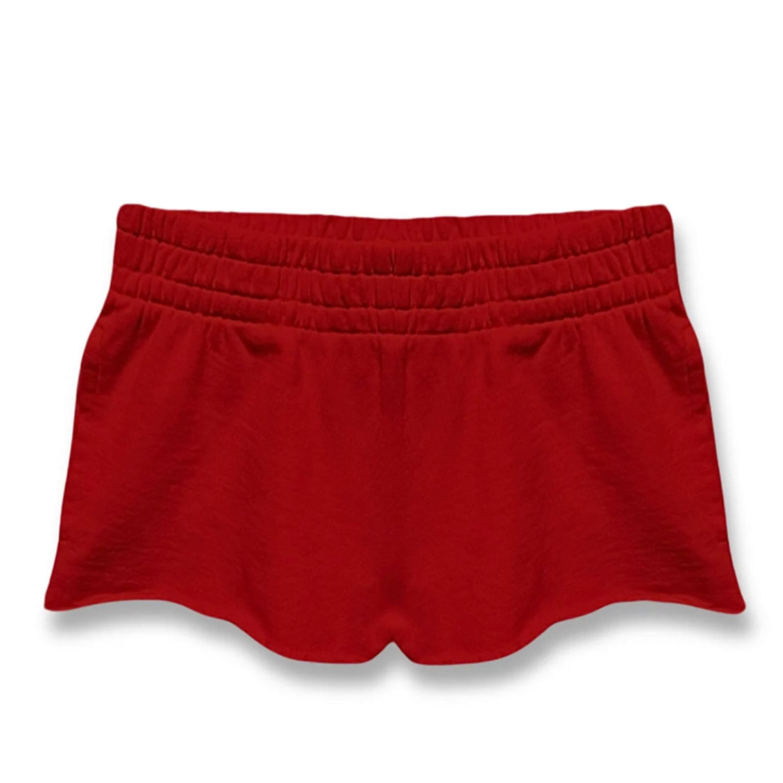 Katie J NYC Girls Tristan Shorts Girls Casual Bottoms Katie J NYC Red Y/S (7/8)