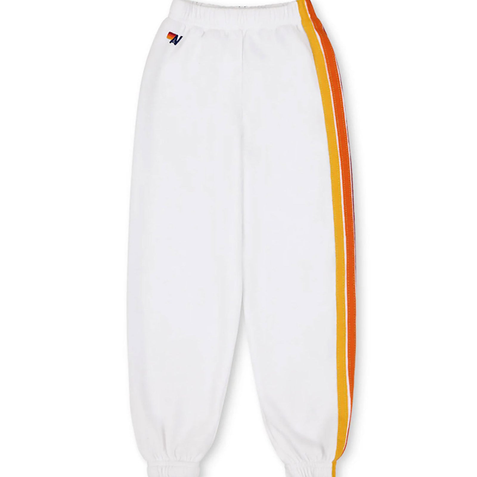 Aviator Nation Kids 5 Stripe Sweatpants 2 Distressed/seasonal girls Aviator Nation White Y/4