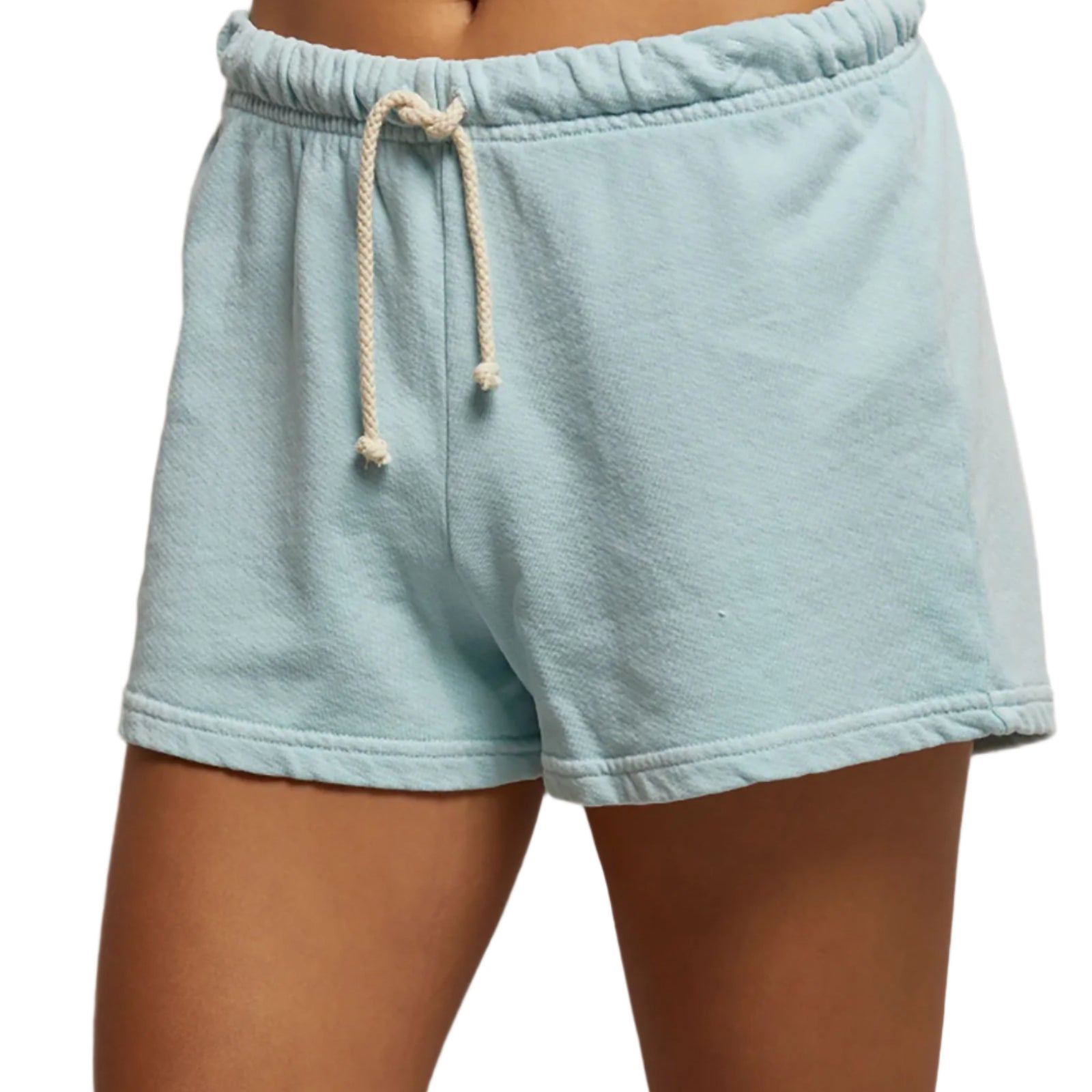 Perfect White Tee Women Layla French Terry Sweat Shorts Womens Casual Bottoms Perfect White Tee Iced Aqua Juniors/Women XS